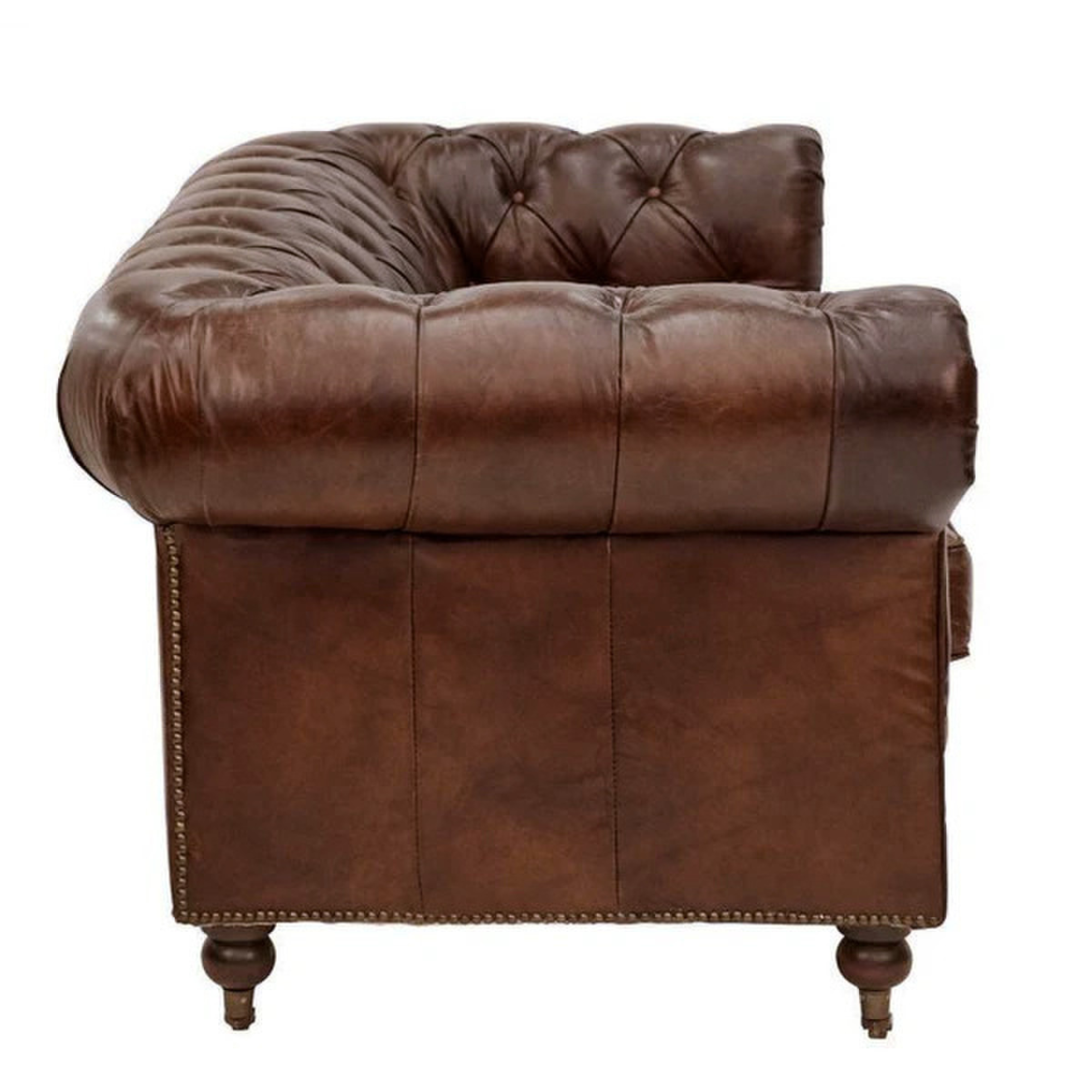 HAMPTON LEATHER 2 or 3 SEATER SOFA | 2 COLOURS