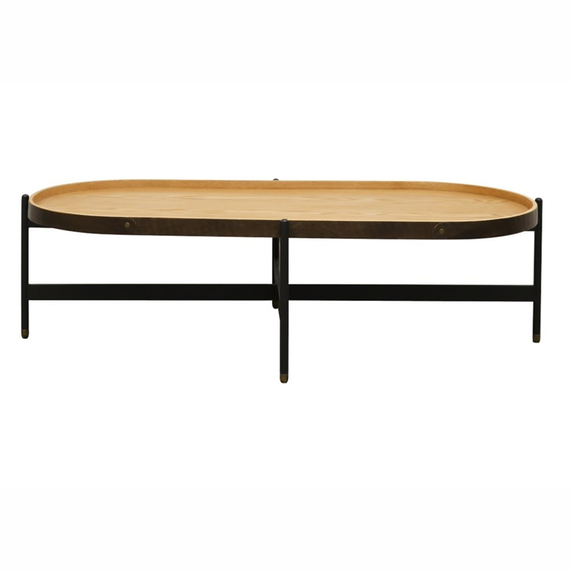 HAYWOOD ASH OVAL COFFEE TABLE | NATURAL OR BLACK