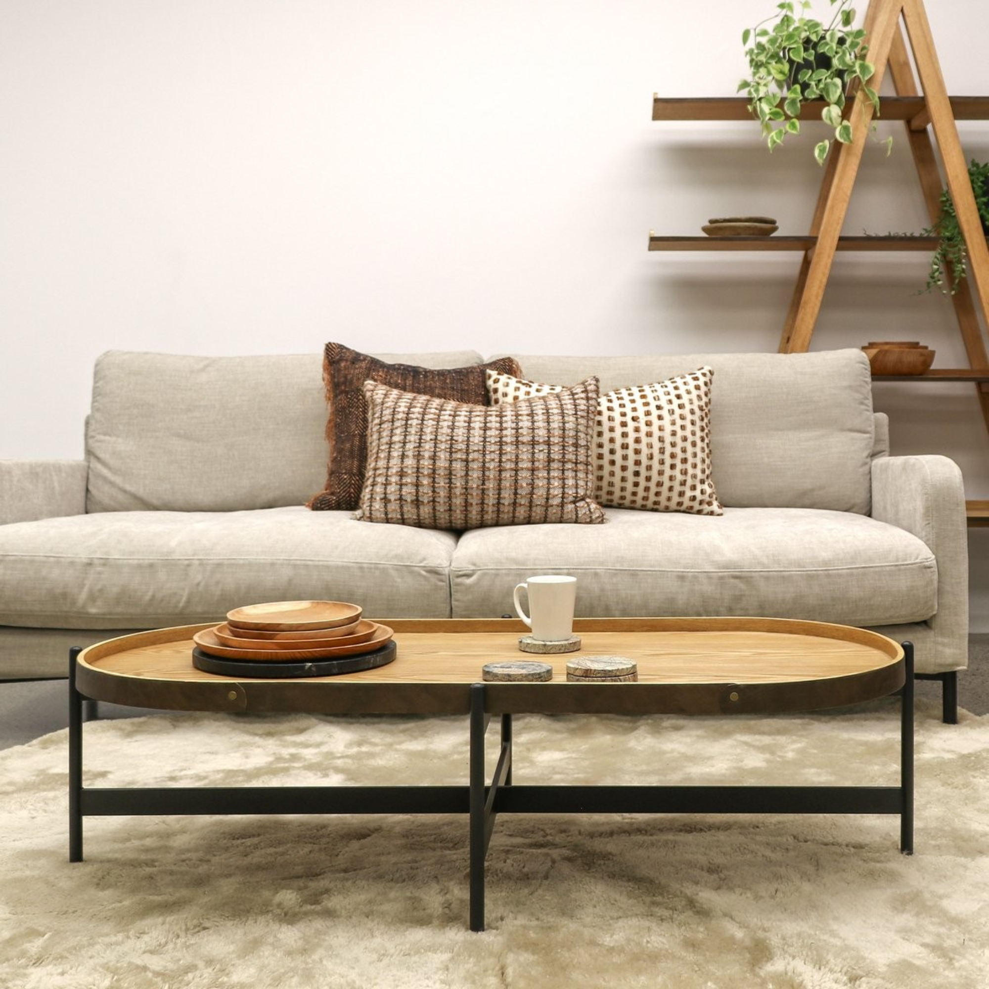 Haywood Oval Coffee Table | Natural Ash