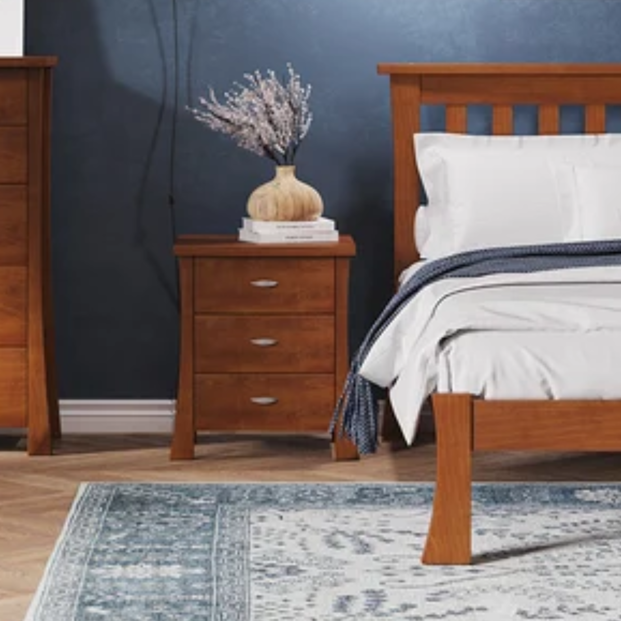 Hudson 3 Drawer Bedside Cabinet | NZ Made
