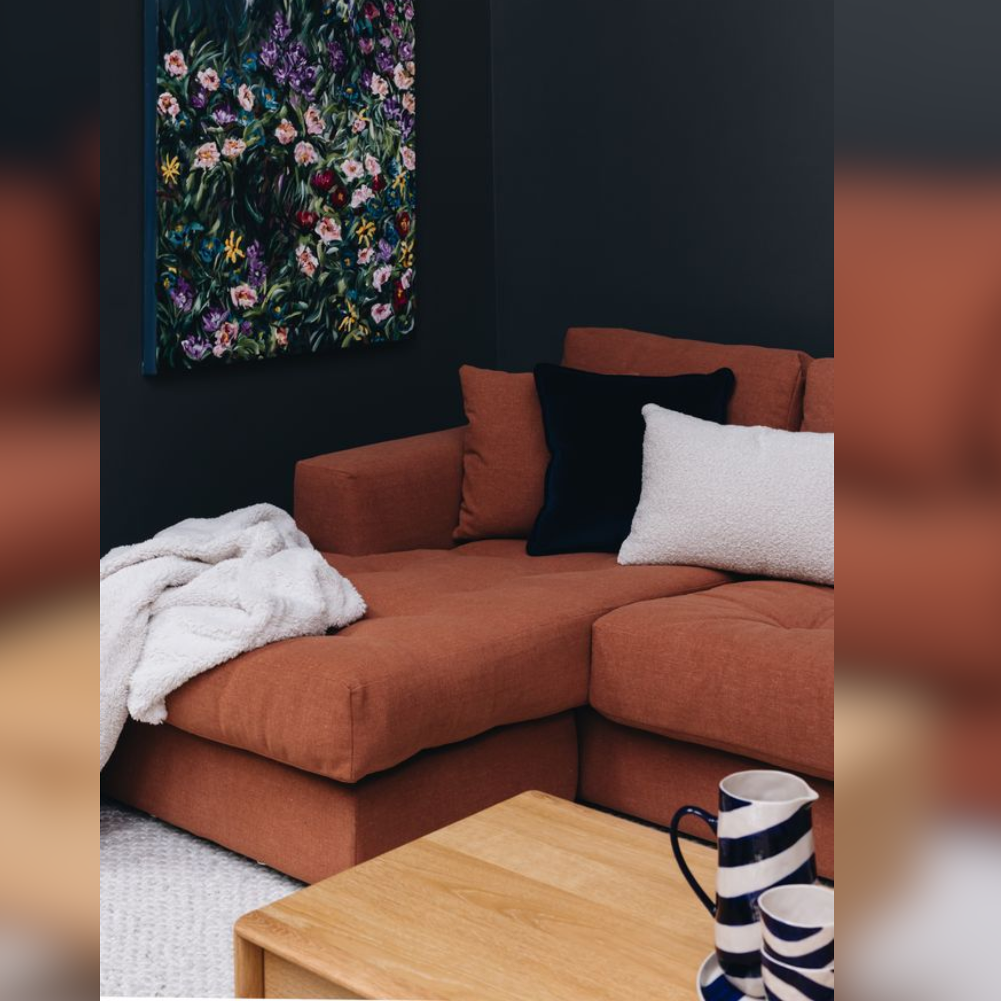 HUGO 3 SEATER CHAISE | SUNBURN