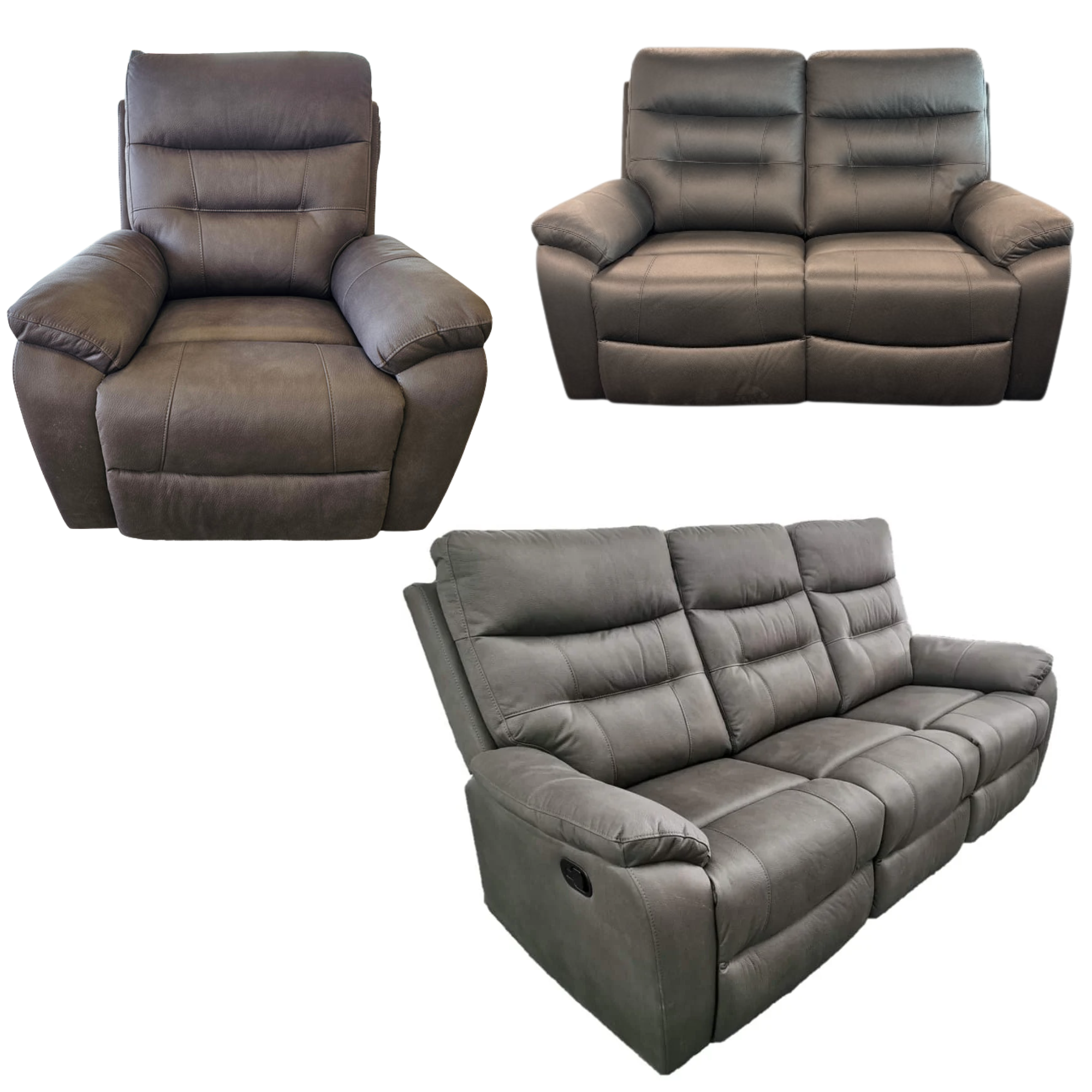 Jackson Reclining 3 Seater Sofa | Chocolate