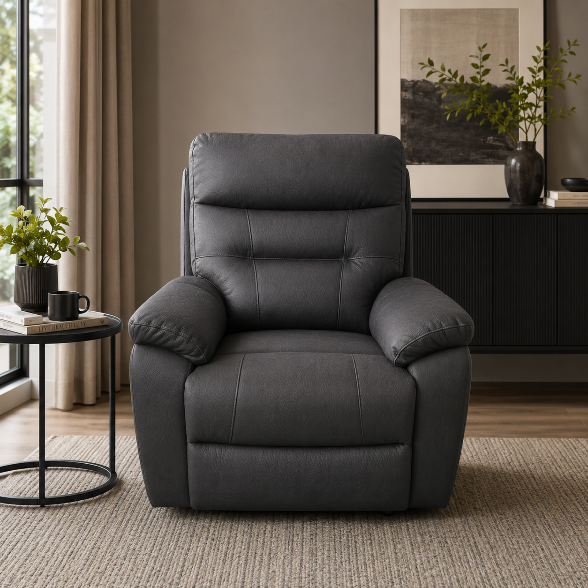 Jackson Recliner | Charcoal