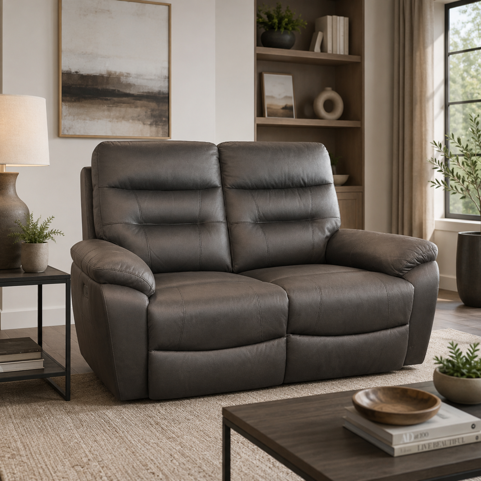 Jackson Reclining 2 Seater Sofa | Chocolate