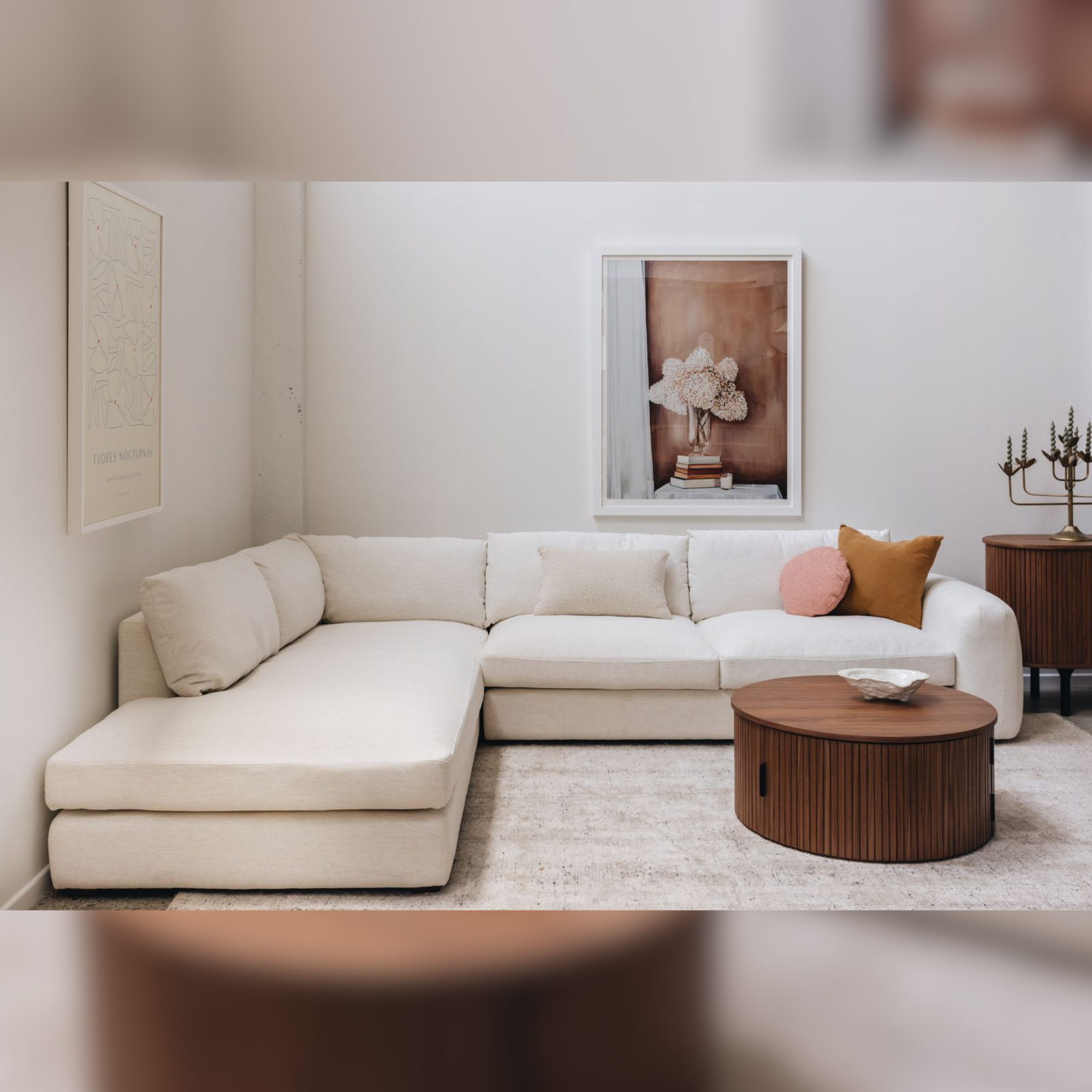 JUNO RIGHT CHAISE | SPECKLE WHITE