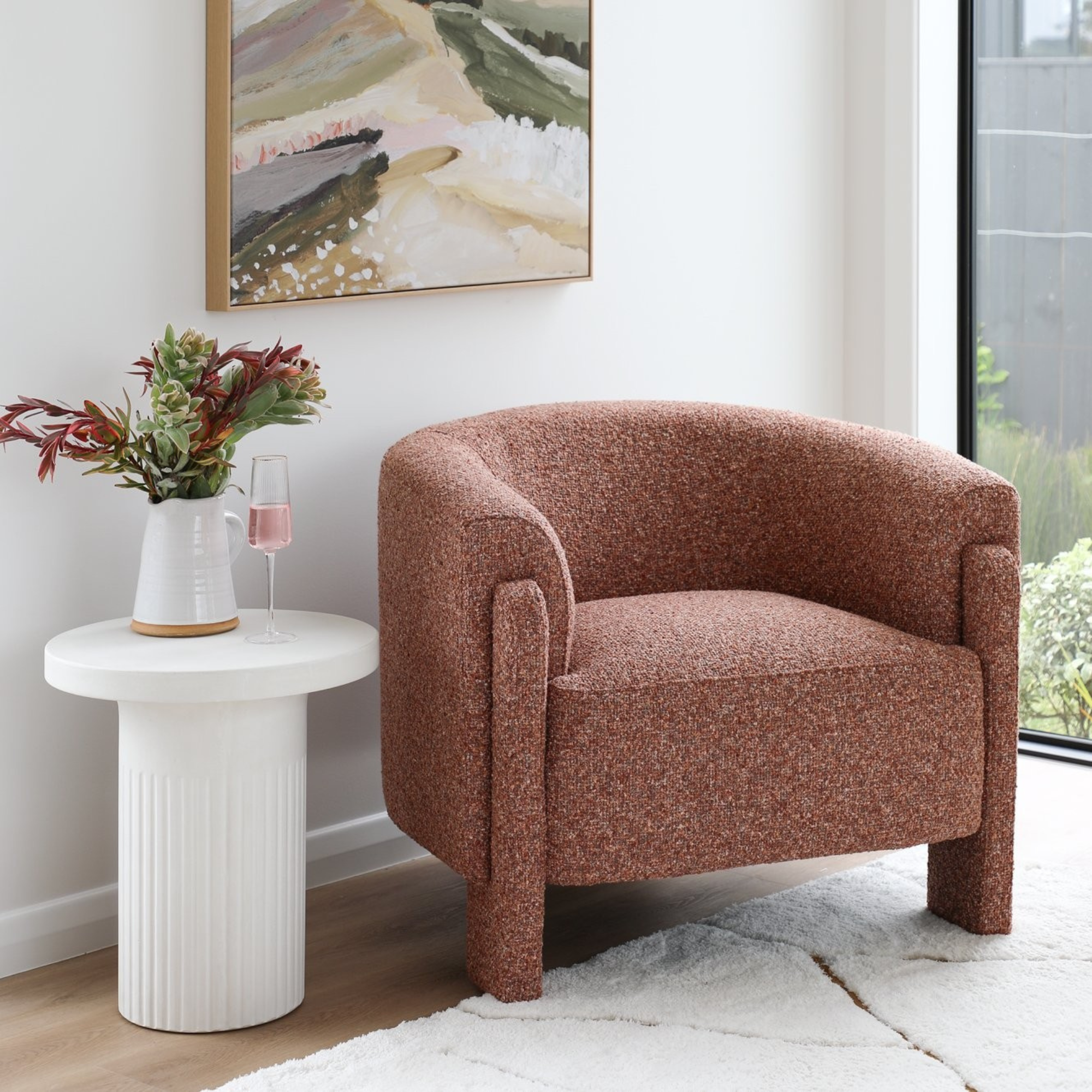 KELSTON OCCASIONAL CHAIR | RUST