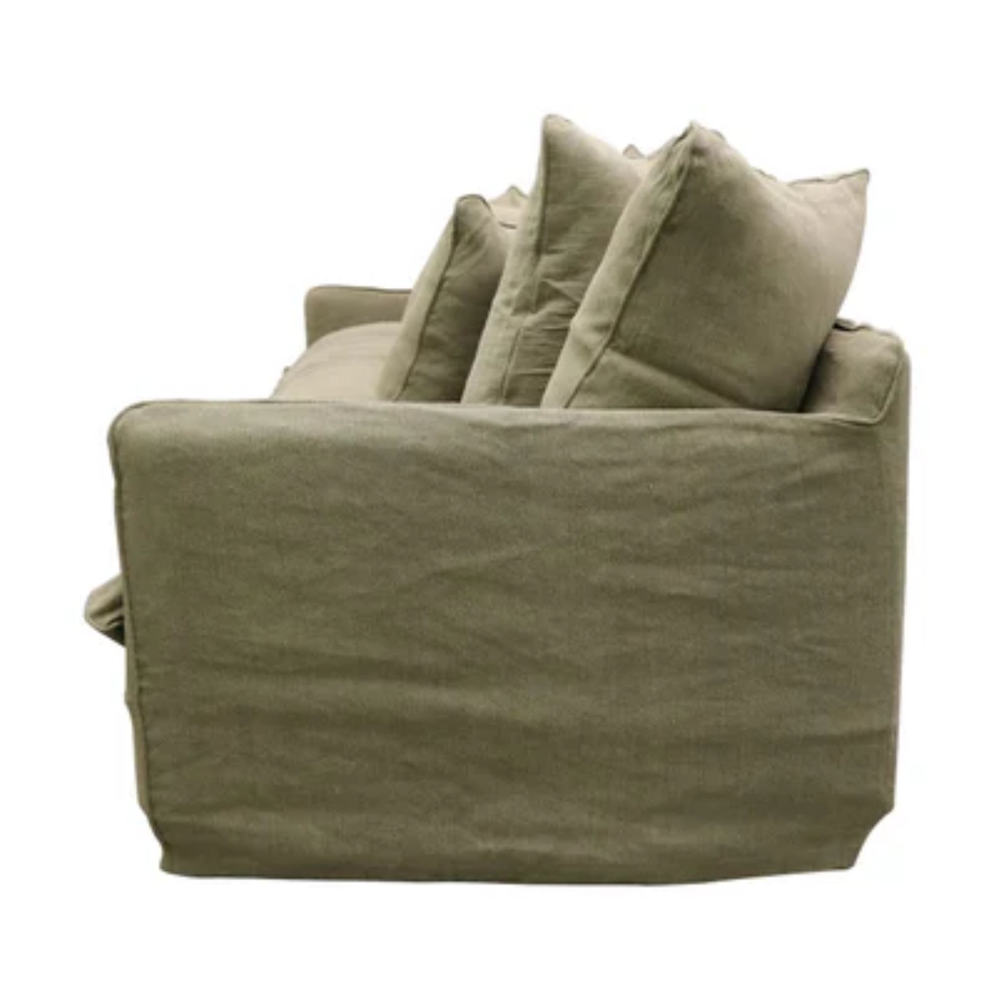 Lotus 3 Seater Sofa | Khaki