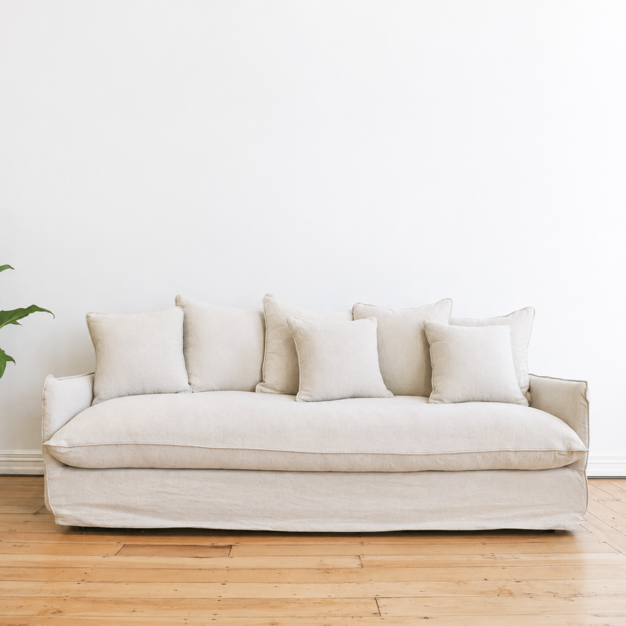 Lotus 3 Seater Sofa | Oatmeal