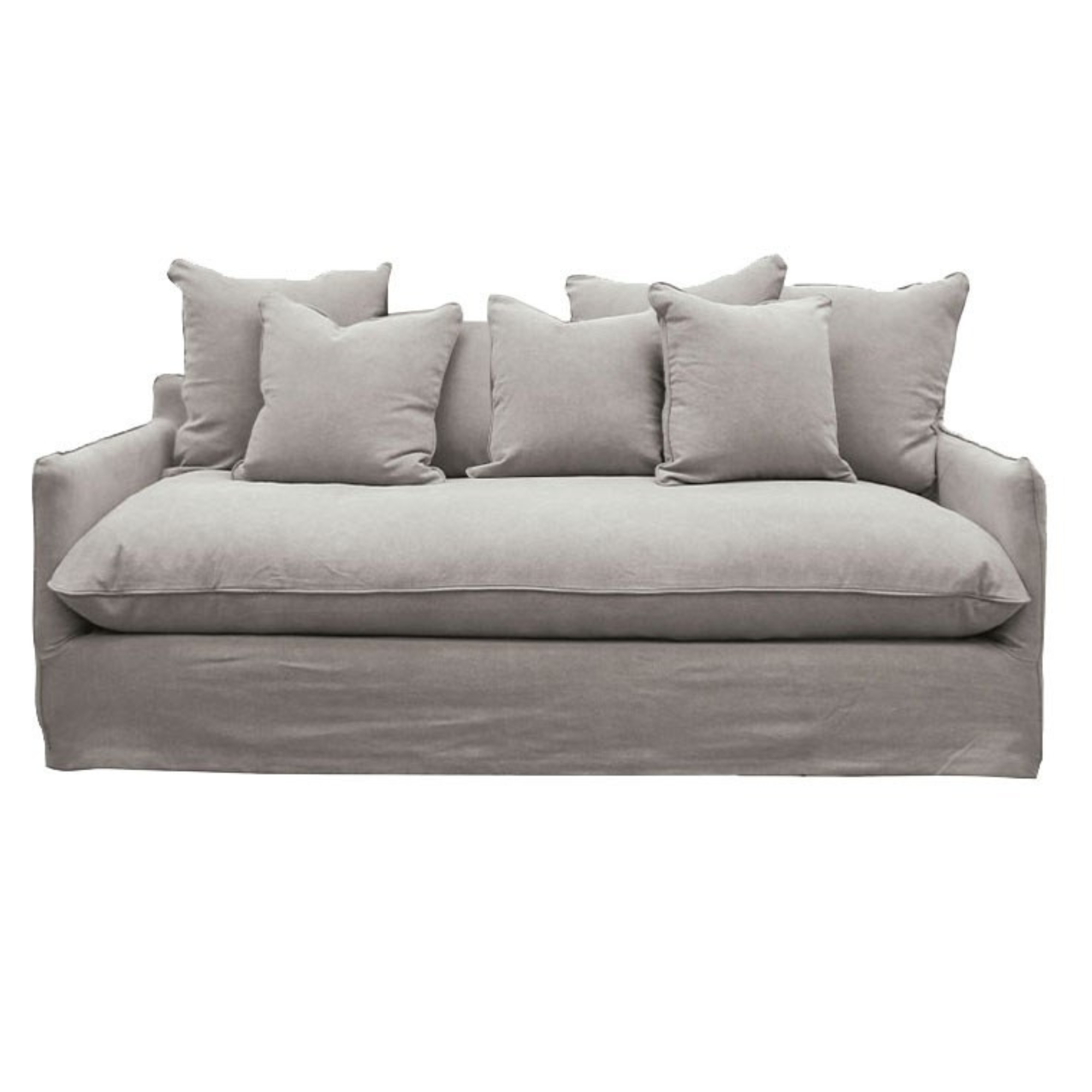 LOTUS SLIPCOVER 3 SEATER OR 2 SEATER SOFA | FEATHER