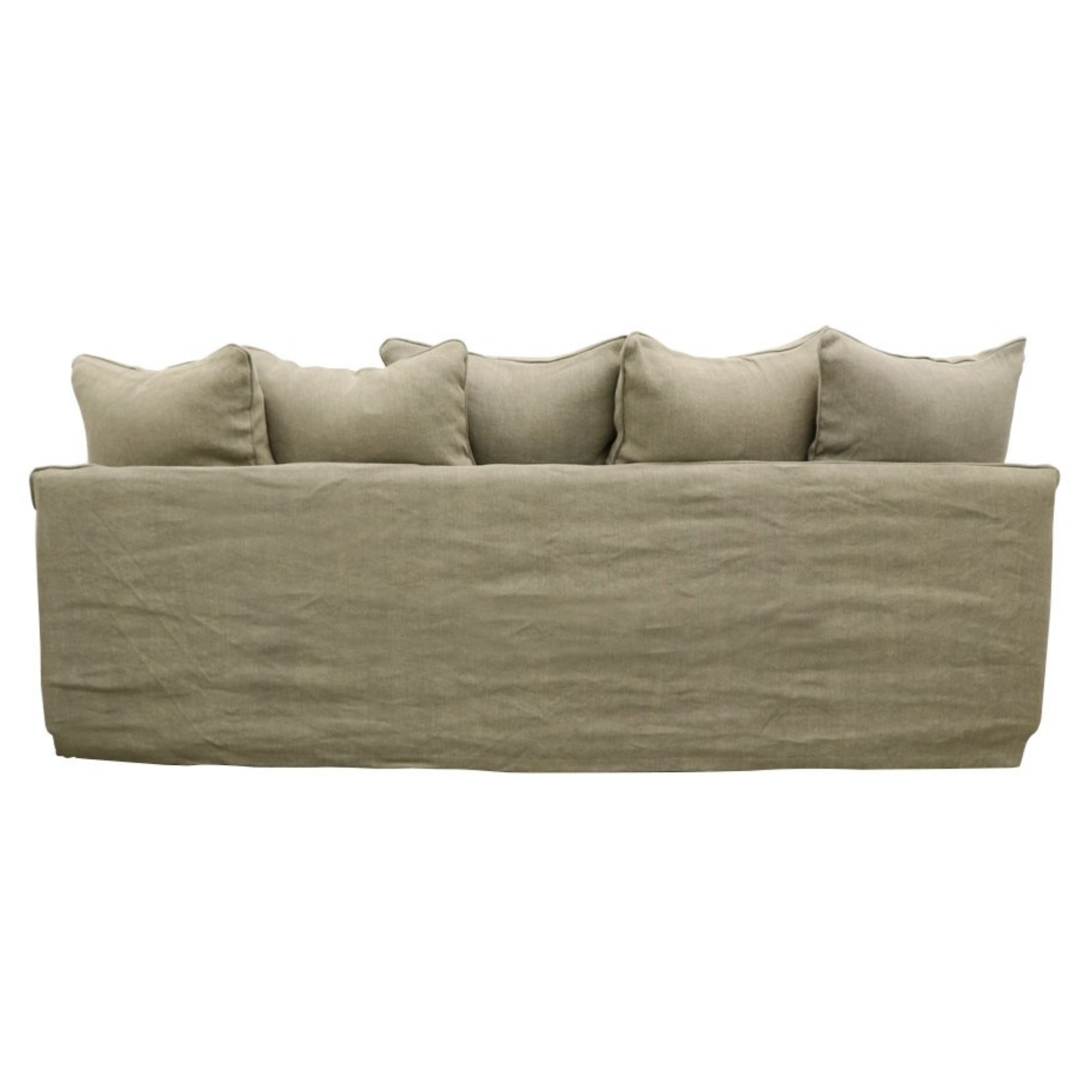 Lotus 3 Seater Sofa | Khaki
