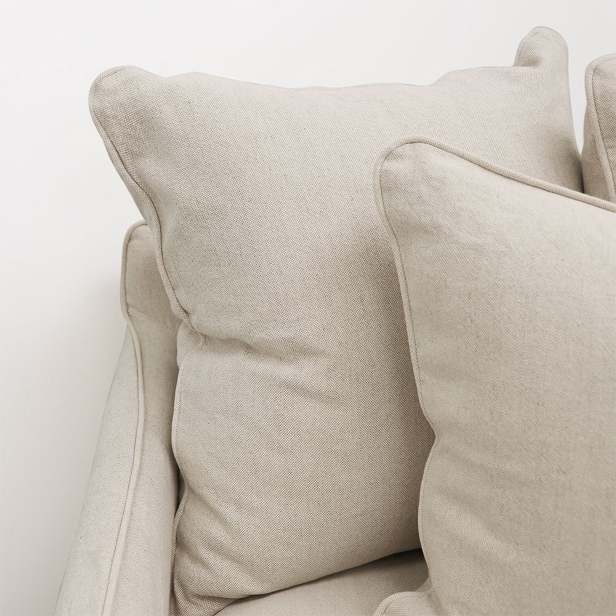 LOTUS SLIPCOVER FEATHER 3 SEATER  | OATMEAL