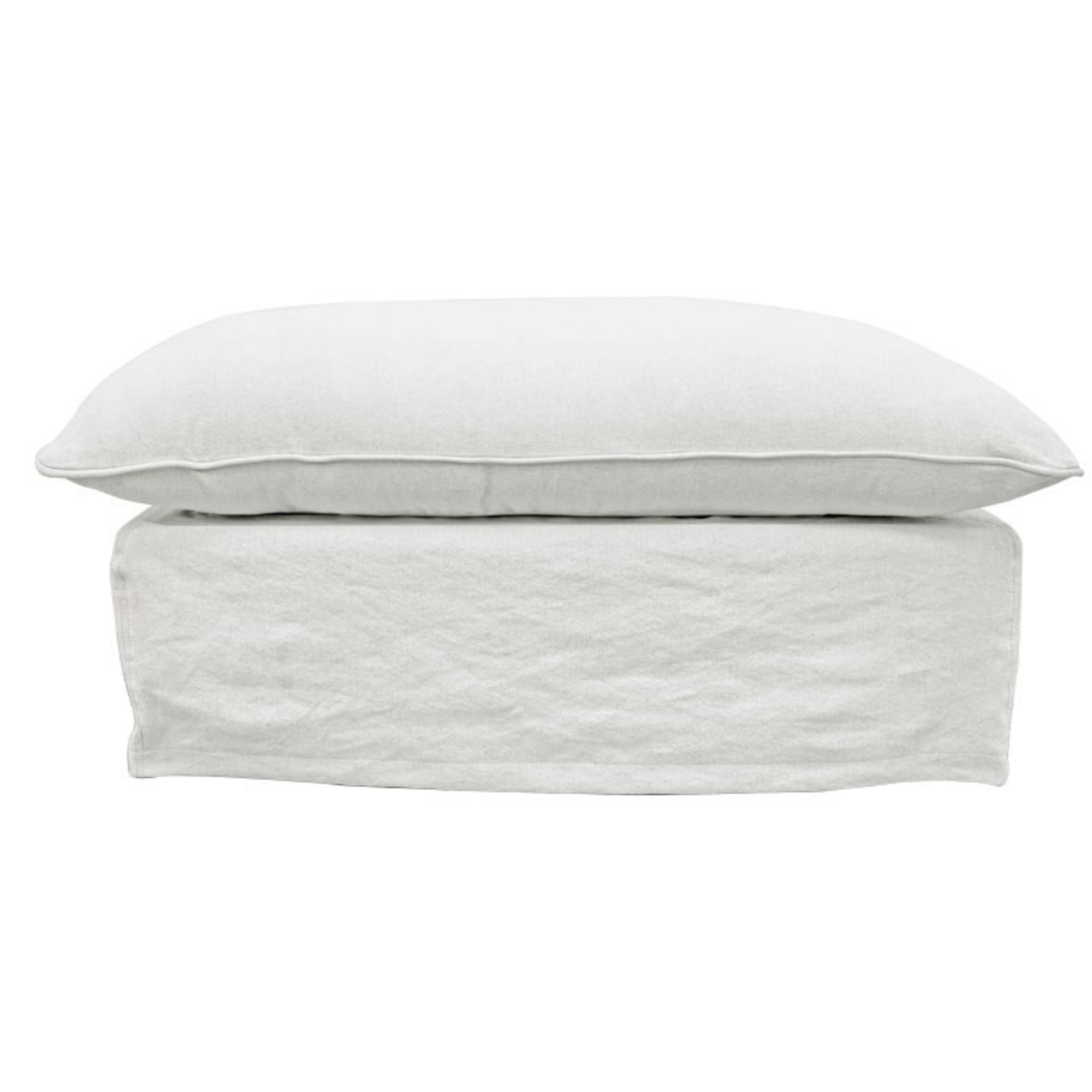 Lotus Ottoman | White