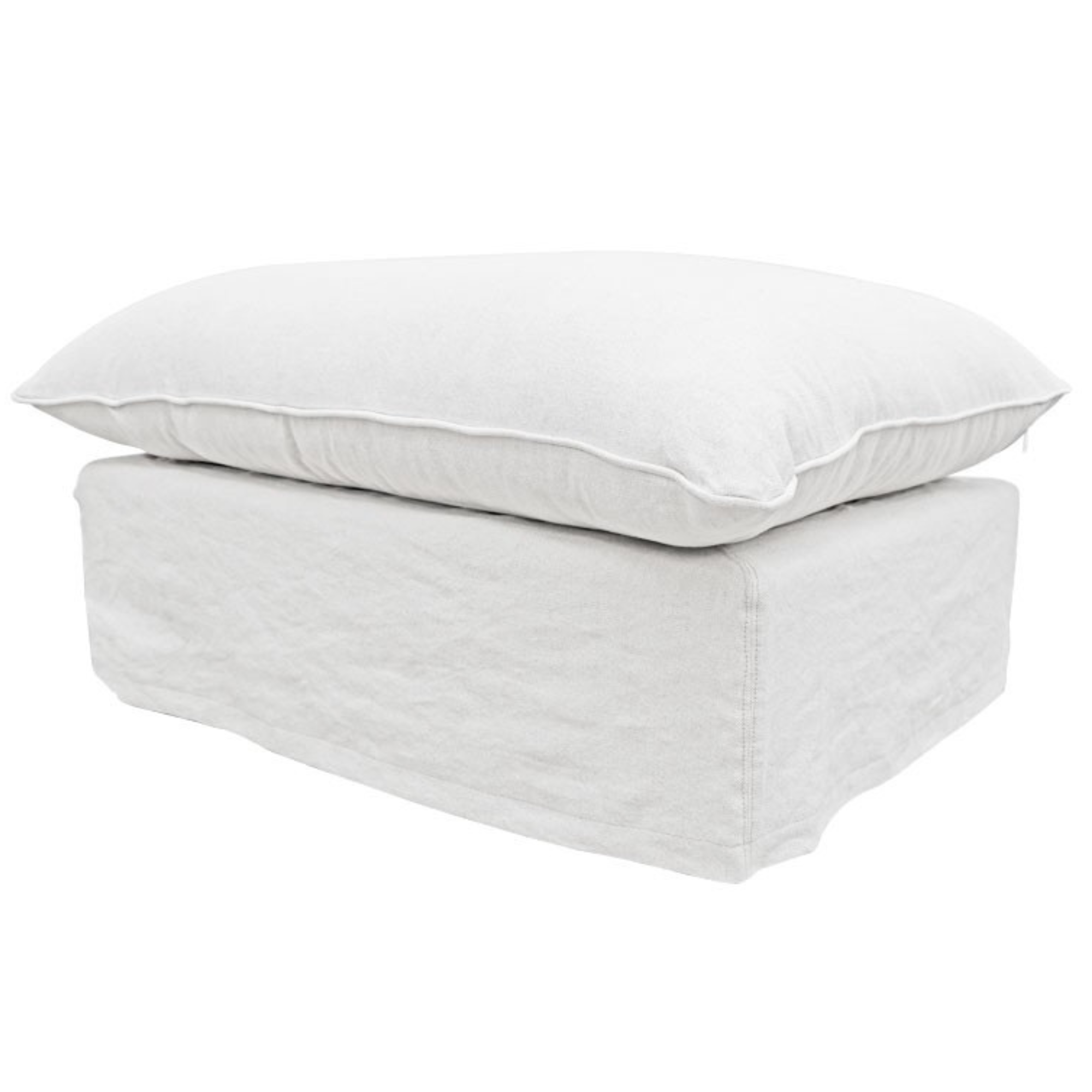 Lotus Ottoman | White