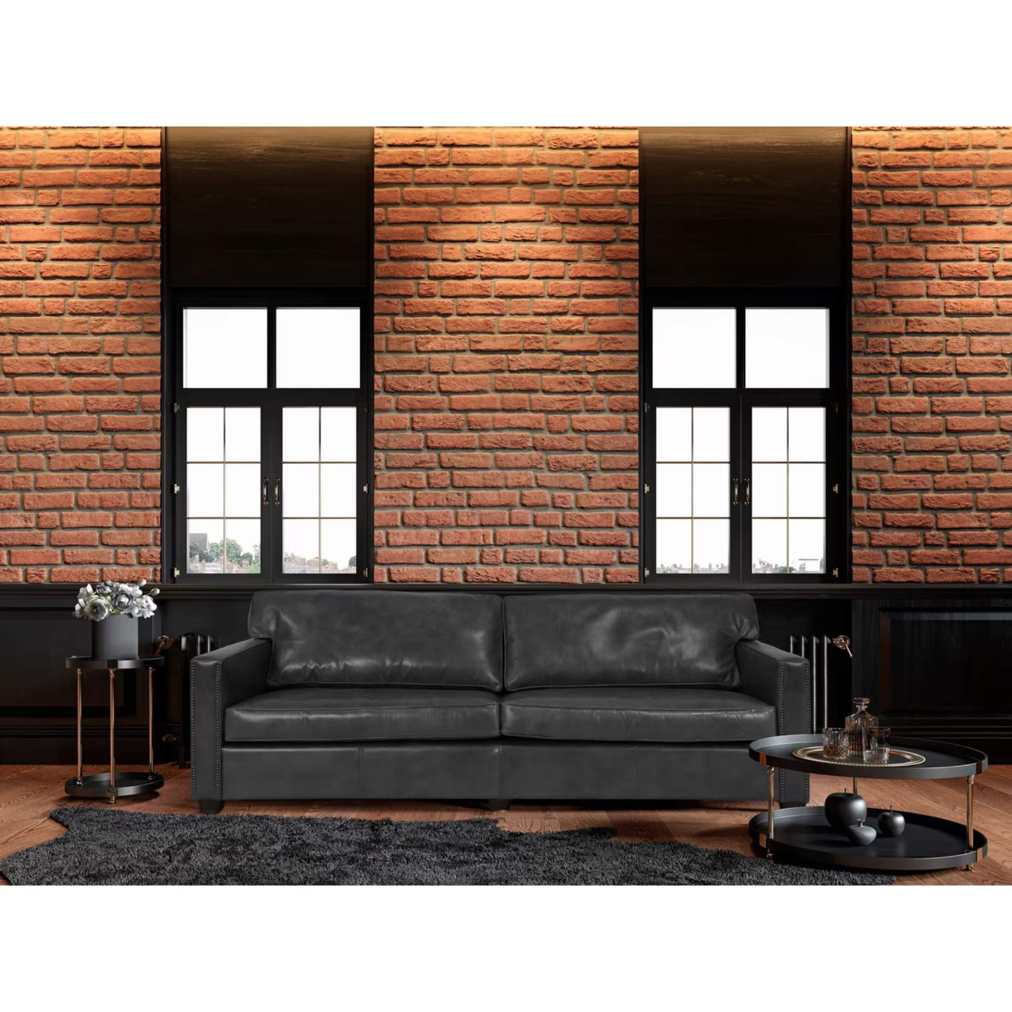 MADISON 3 SEATER SOFA | BLACK