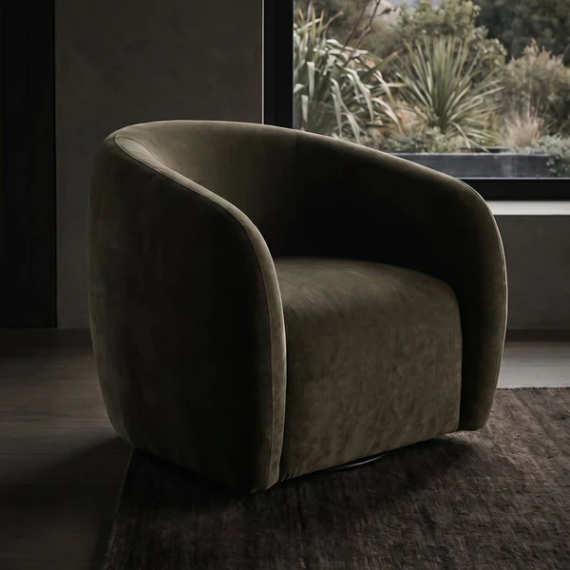 Max Swivel Chair | Moss