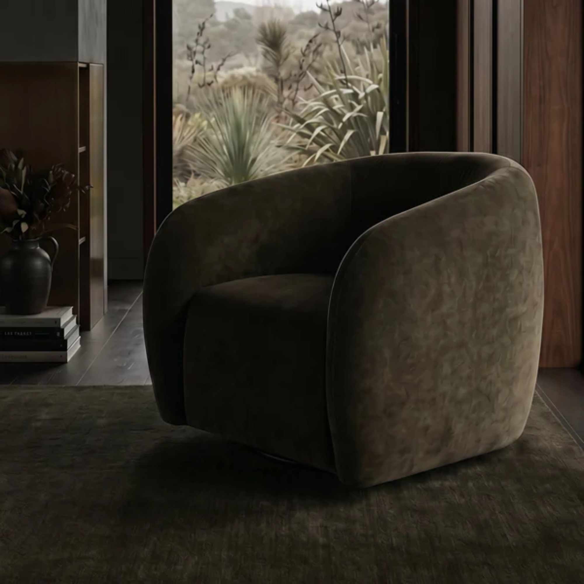 Max Swivel Chair | Moss