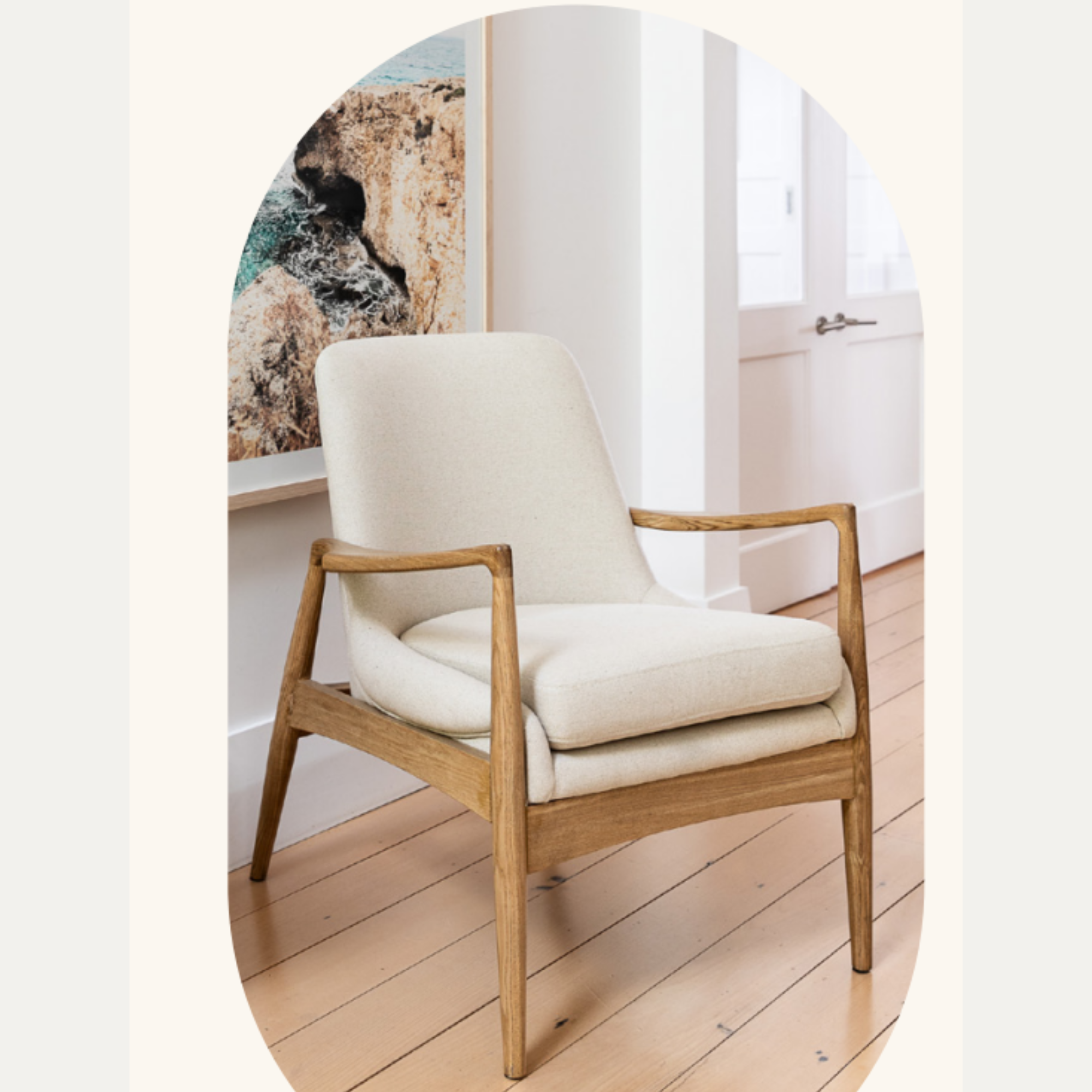 MORLEY ARMCHAIR | LINEN
