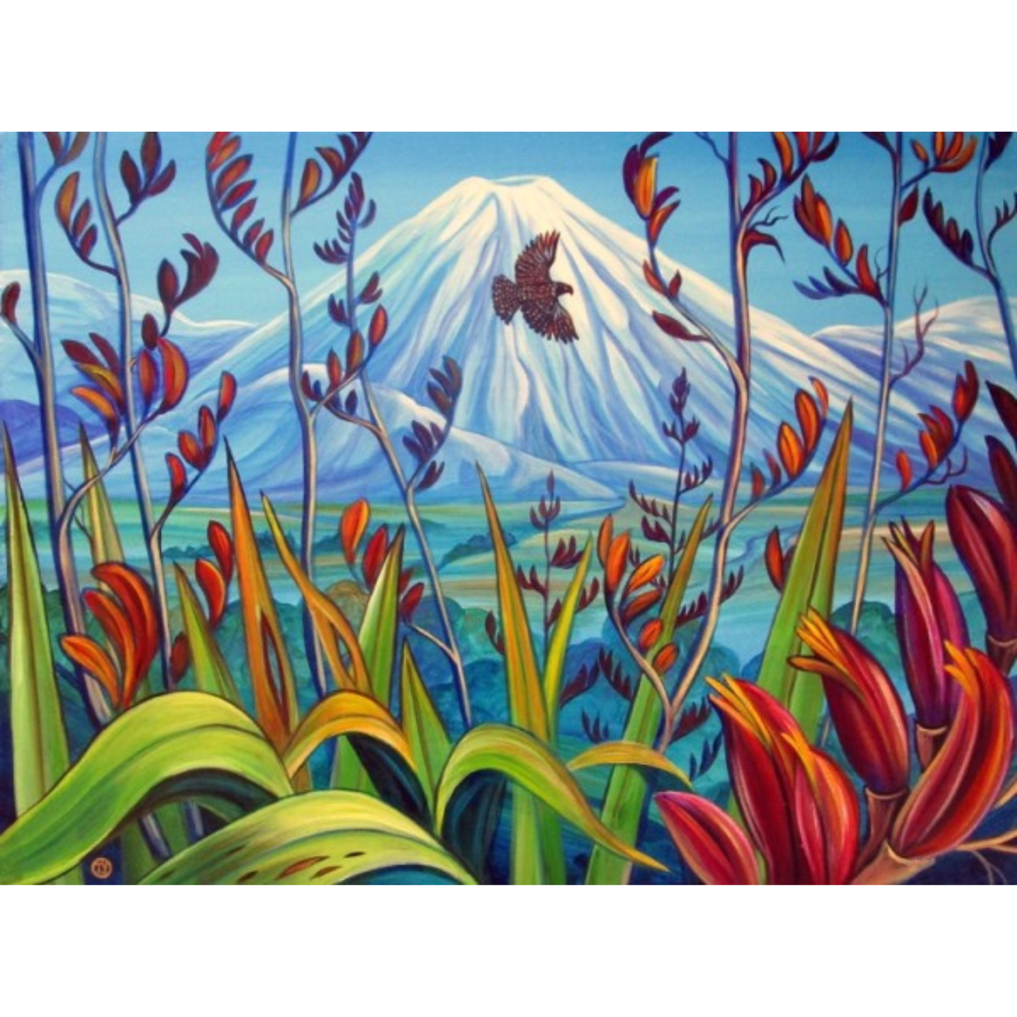 MT NGAURUHOE | CANVAS READY TO HANG | IRINA VELMAN | NZ MADE