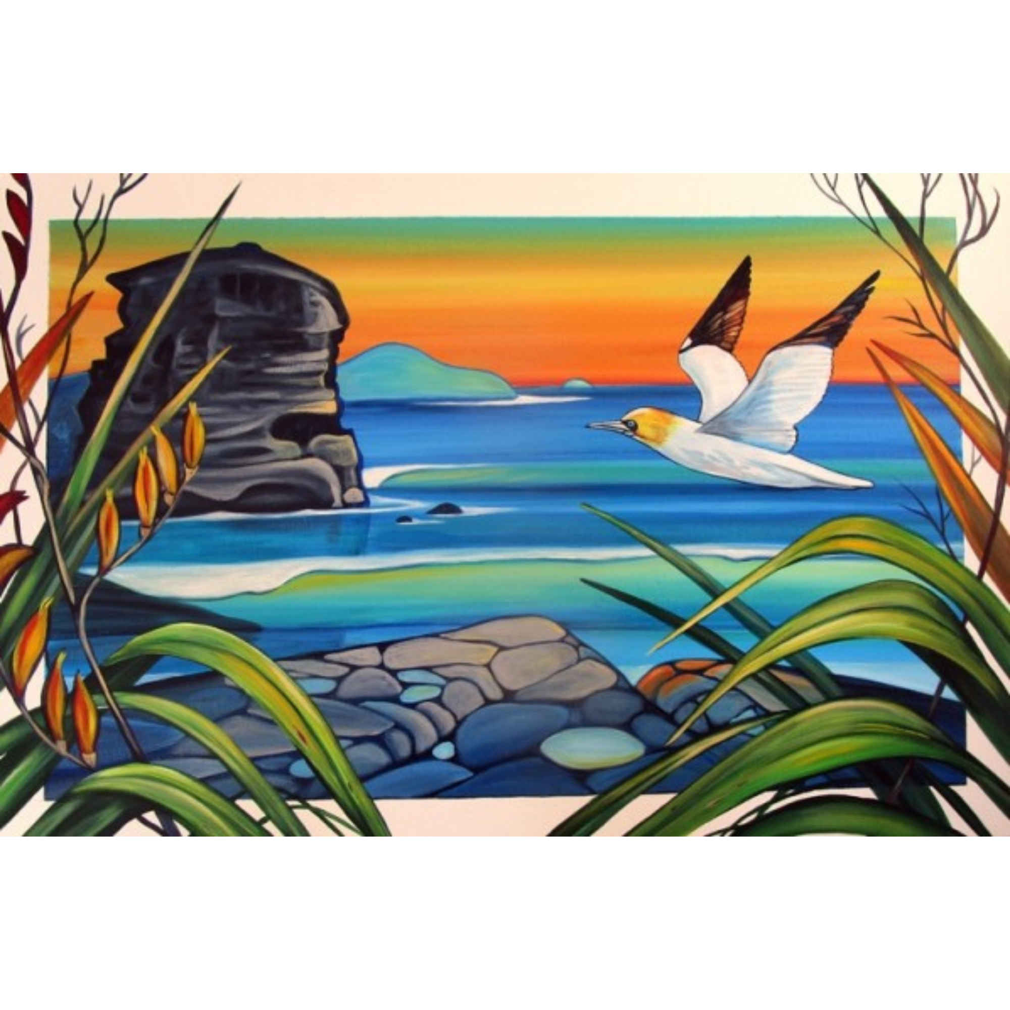 MURIWAI | CANVAS READY TO HANG | IRINA VELMAN | NZ MADE