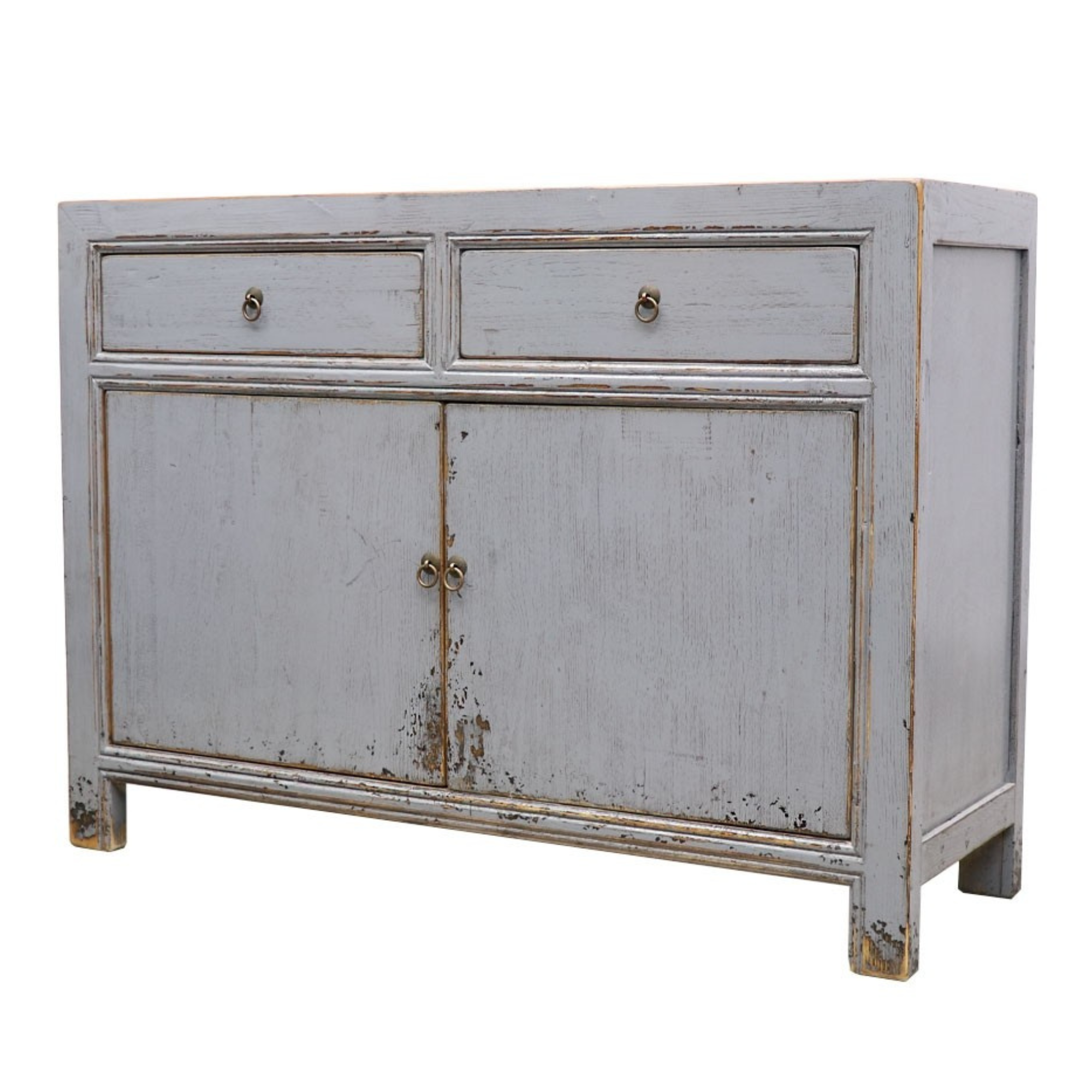 ORIENTAL 2 DOOR SIDEBOARD | VINTAGE GREY
