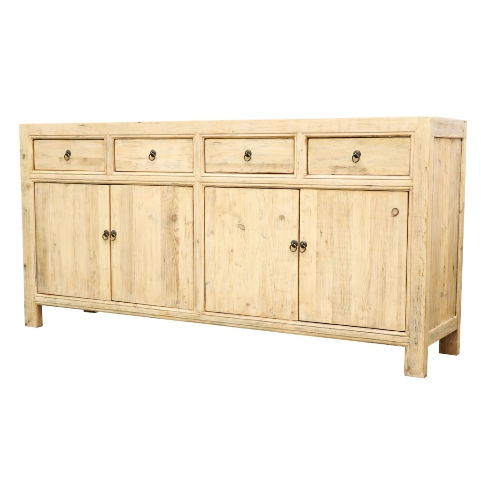 ORIENTAL PAINTED 4 DOOR SIDEBOARD