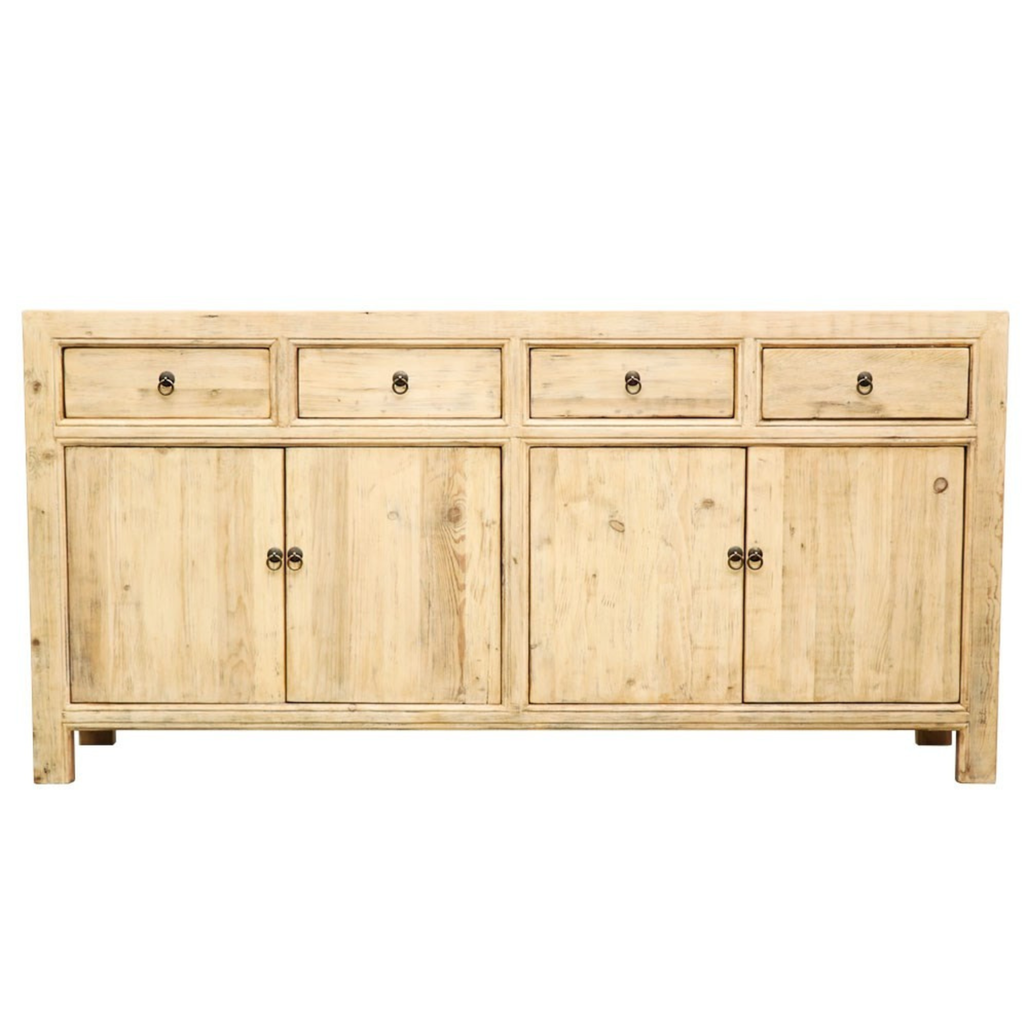 ORIENTAL PAINTED 4 DOOR SIDEBOARD