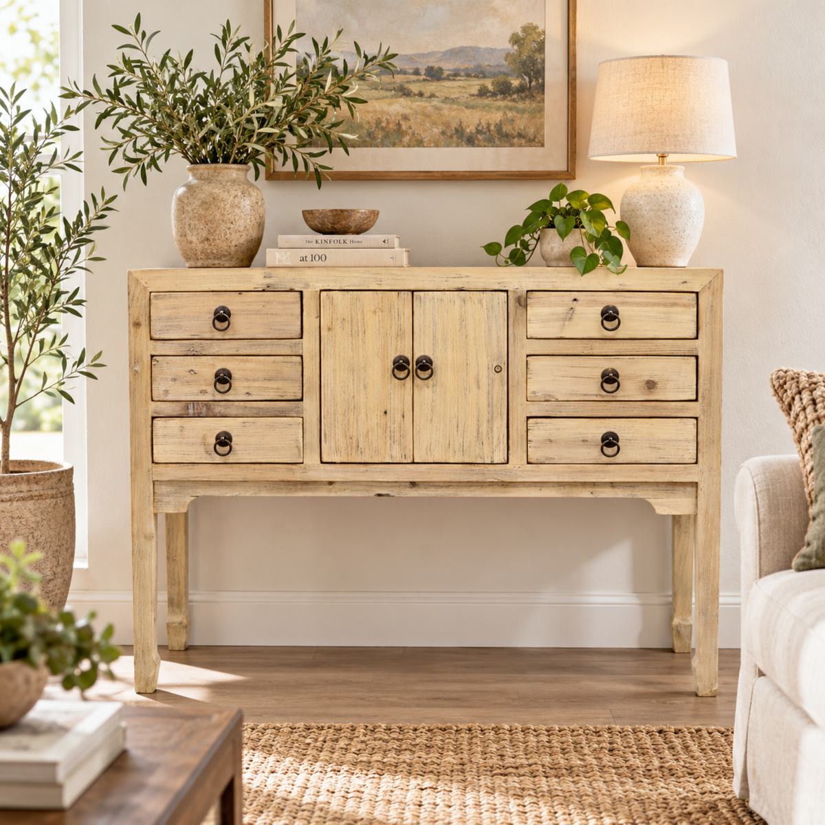 Oriental Petite Console | Natural