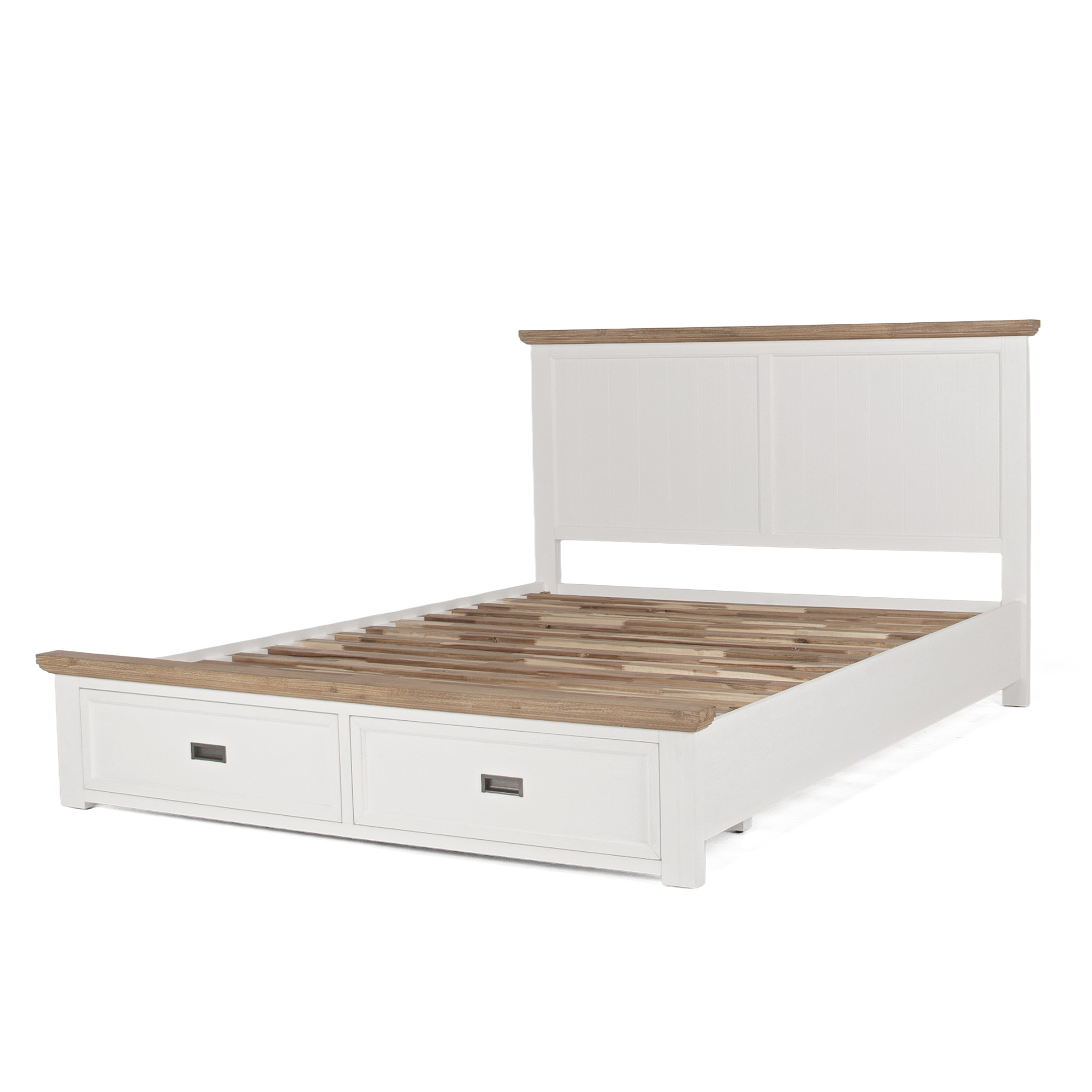 Parisian Queen Slat Bed with Drawers