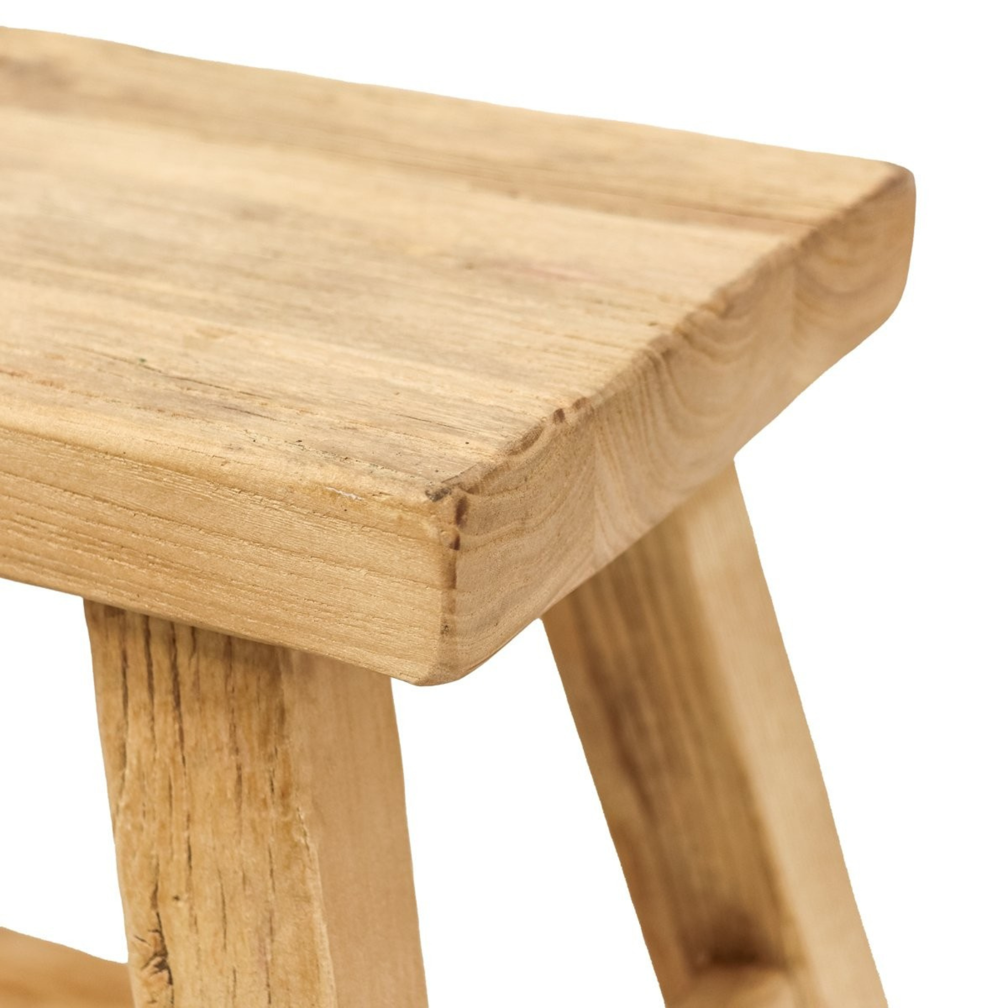 PARQ RECTANGLE STOOL | NATURAL OR BLACK