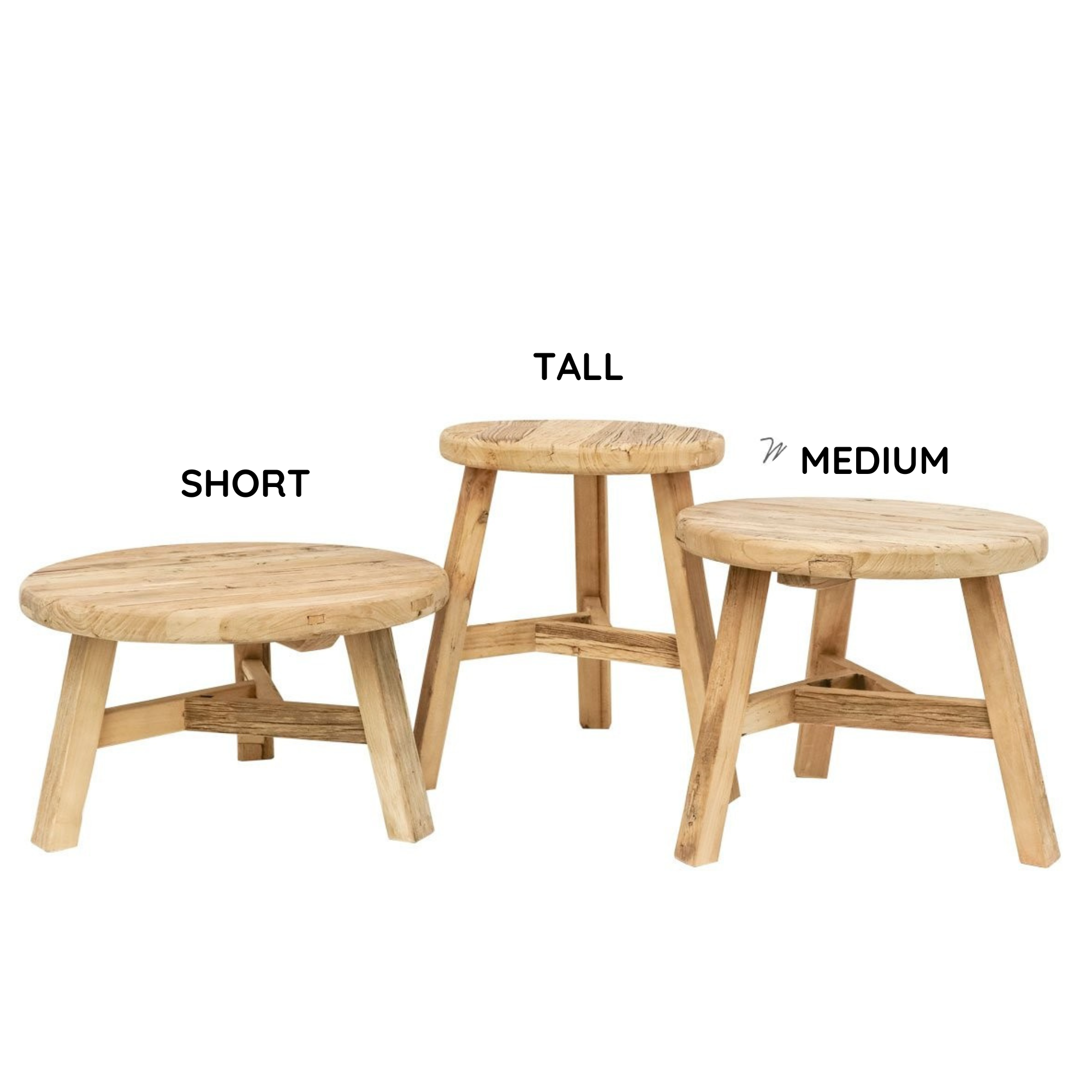 PARQ TALL NESTING TABLE | NATURAL