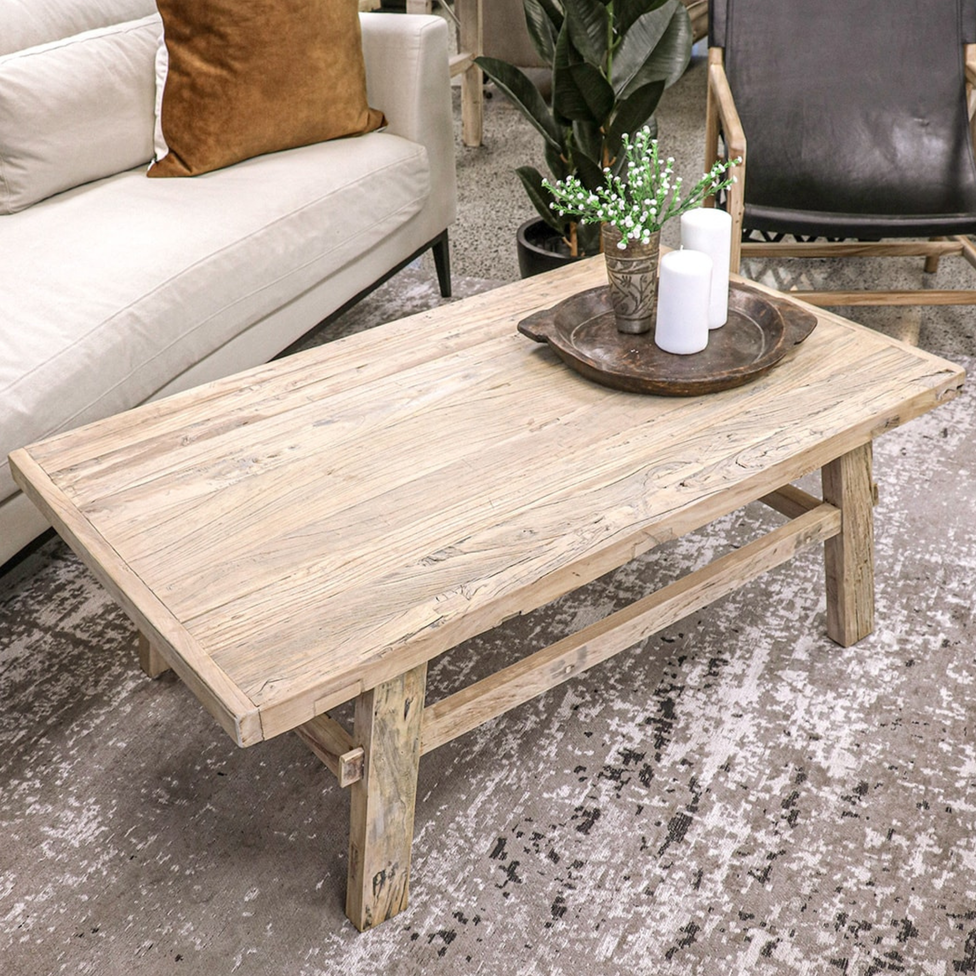 PARQ RECTANGLE COFFEE TABLE | NATURAL OR BLACK