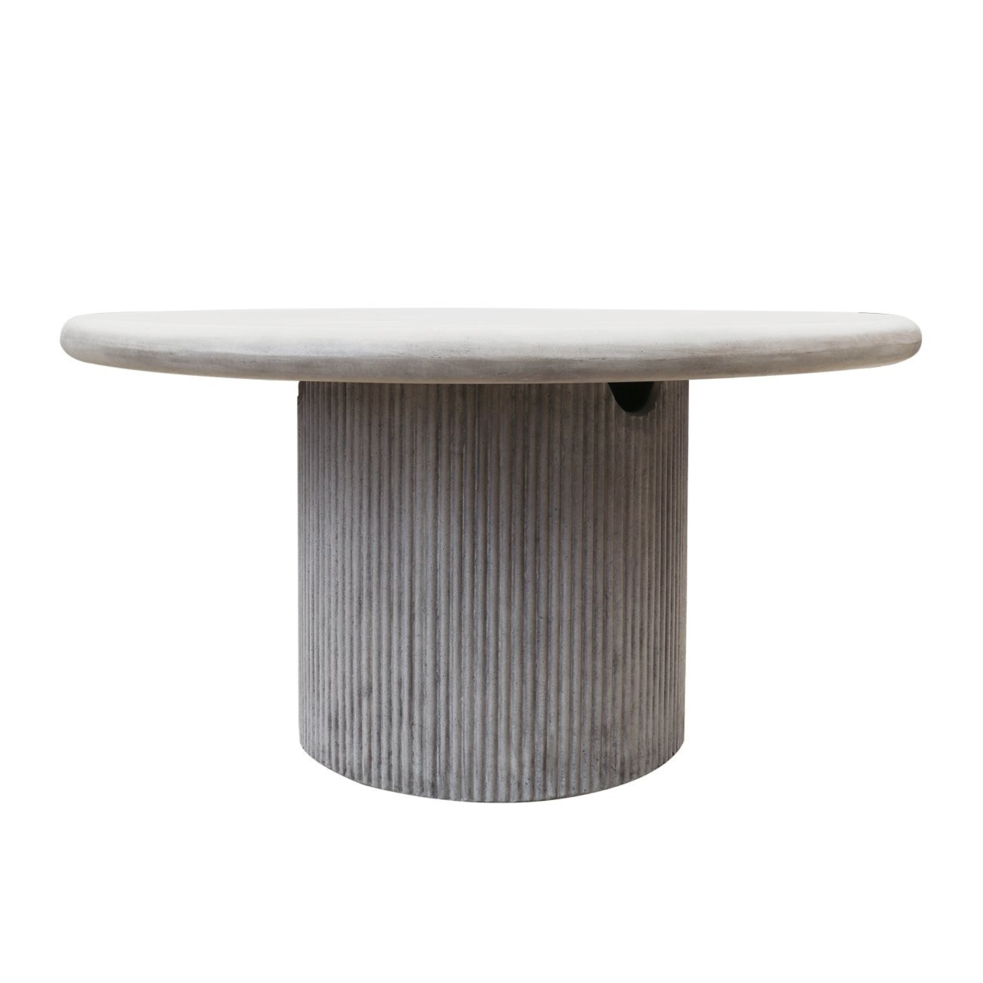 PATRAS ROUND CONCRETE TABLE | WEATHERED GREY