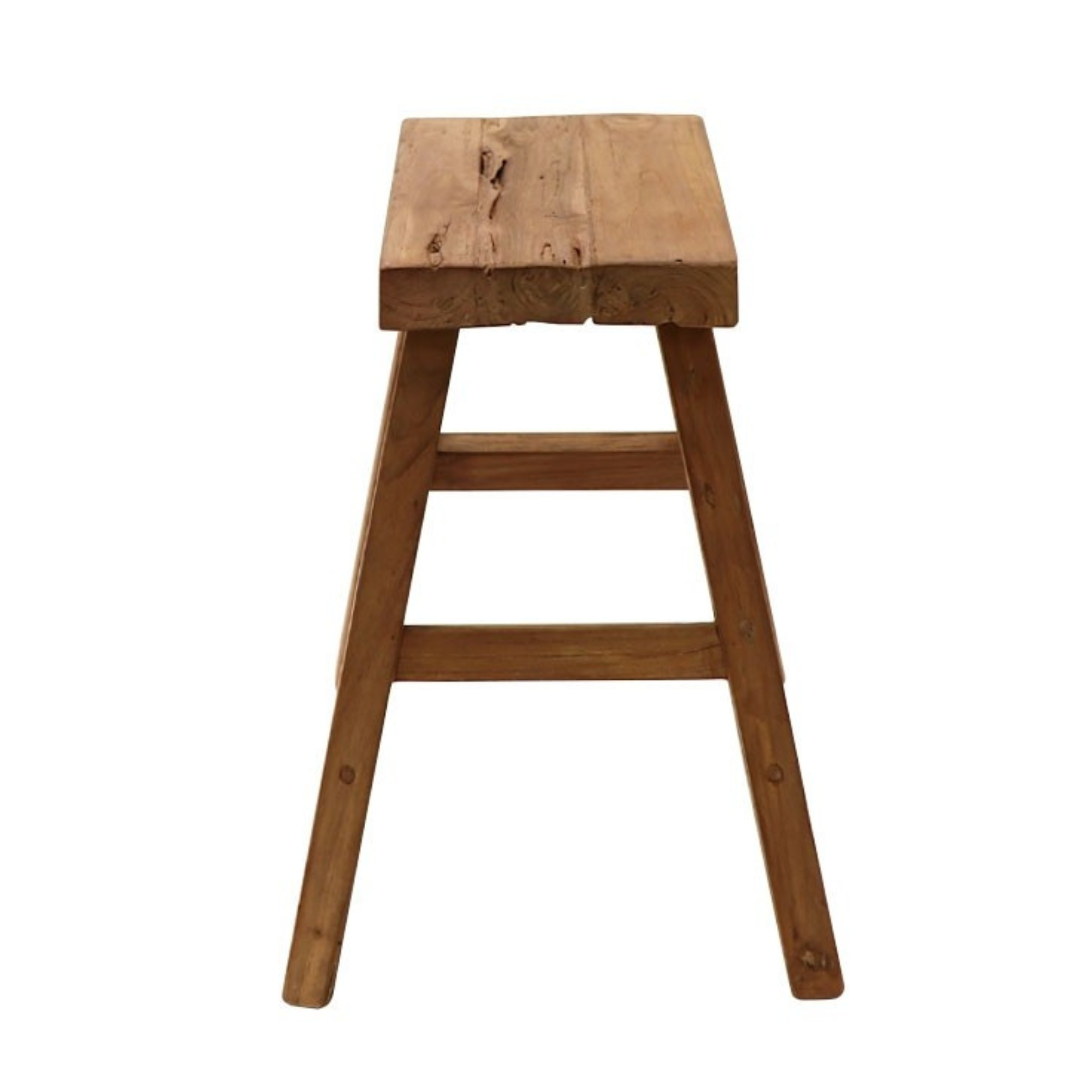 PORTO OUTDOOR RECTANGLE STOOL | RECYCLED TEAK