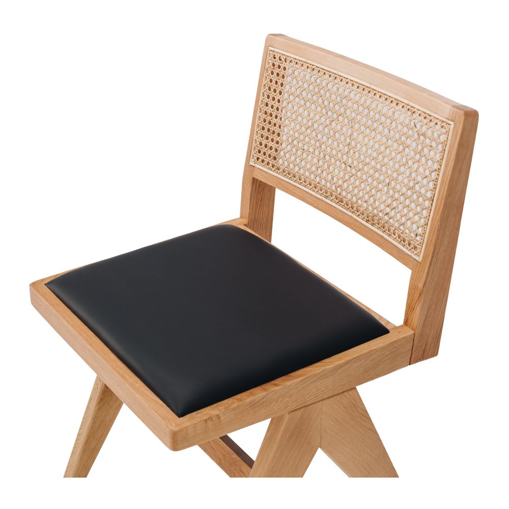 PALMA OAK DINING CHAIR - PU SEAT