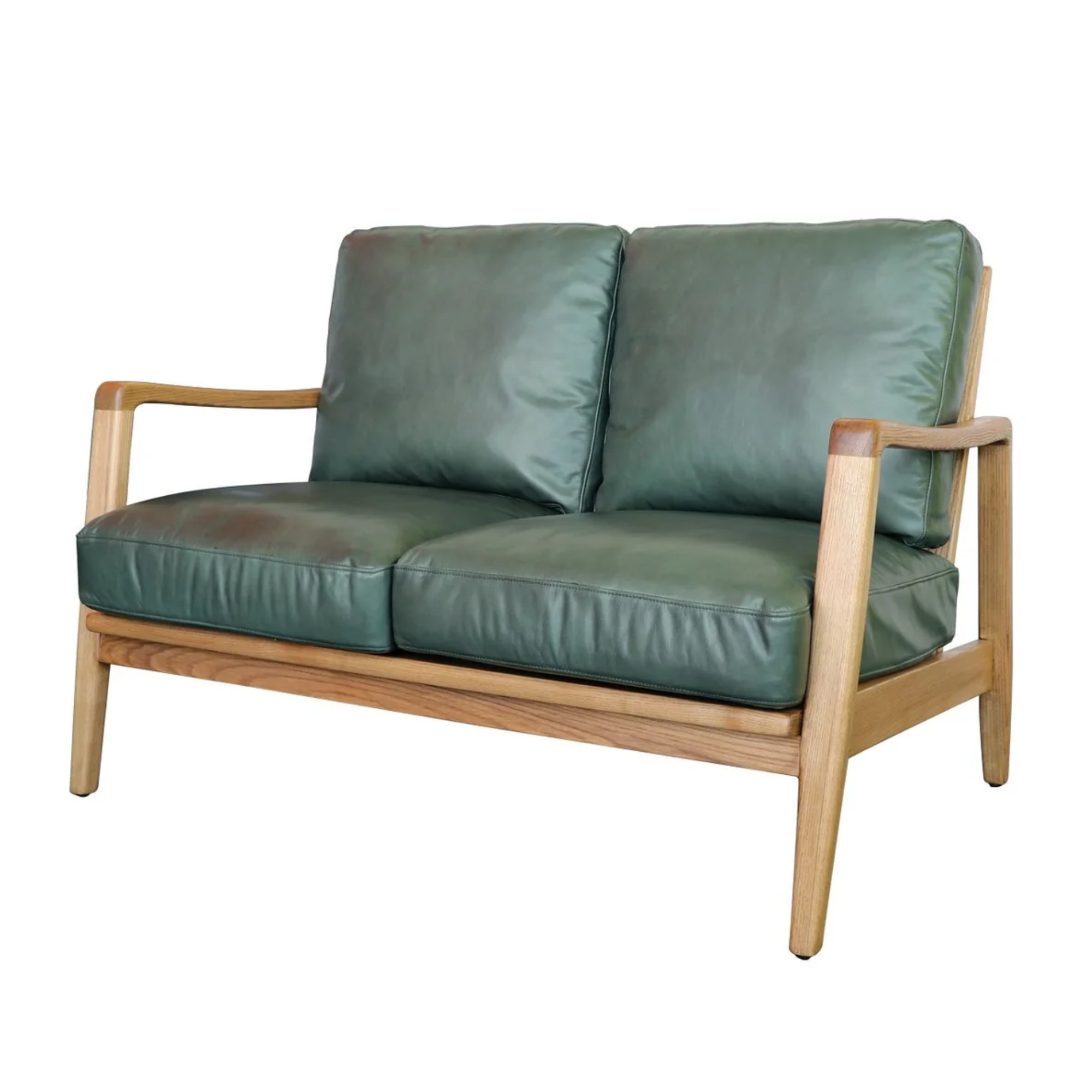 Reid 2 Seater Sofa | Green Leather