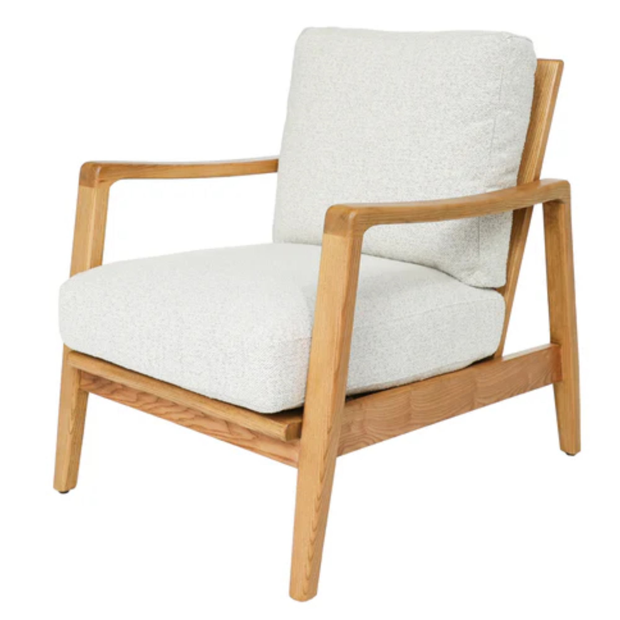 Reid Armchair | Pumice with Natural Frame