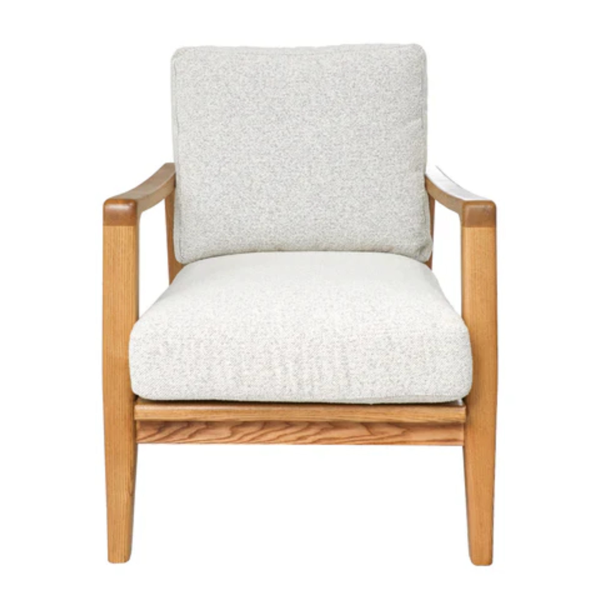 Reid Armchair | Pumice with Natural Frame