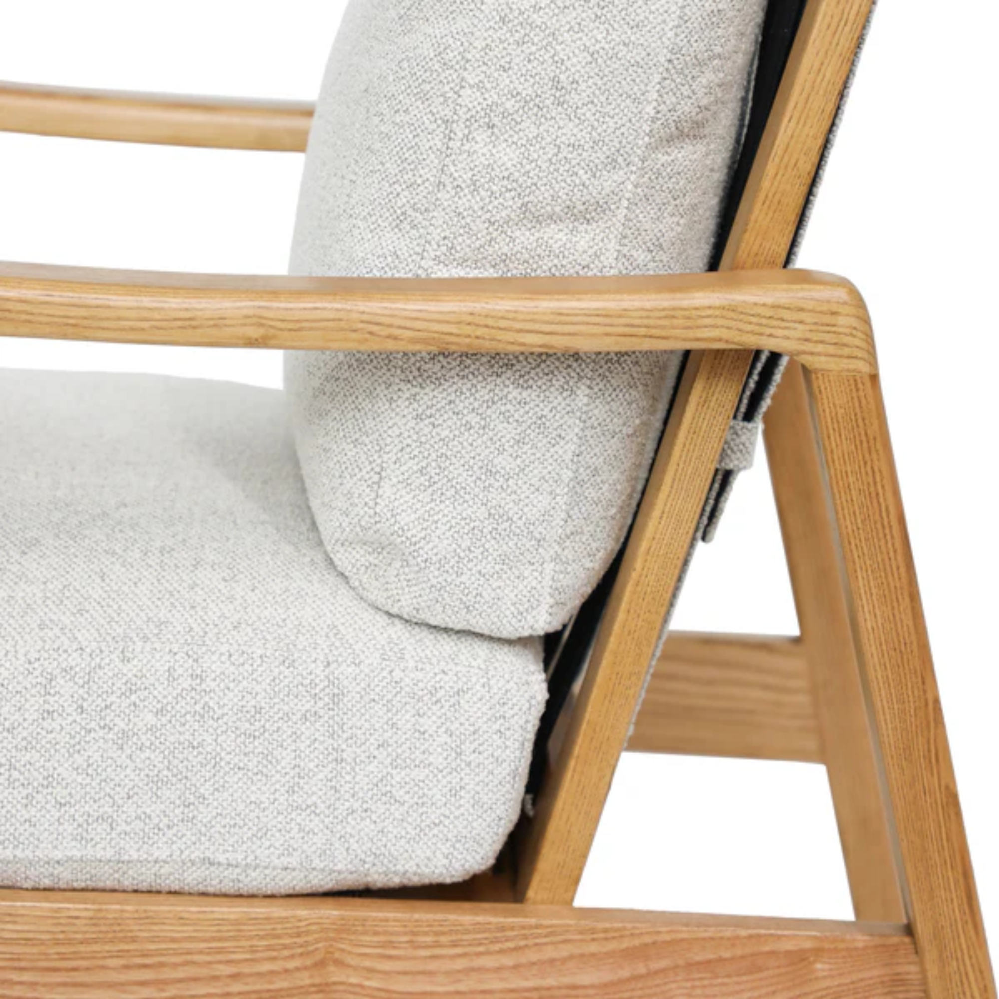 Reid Armchair | Pumice with Natural Frame