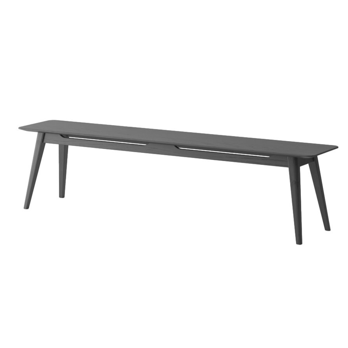 Rokke 180 Bench Seat | Solid Oak Black