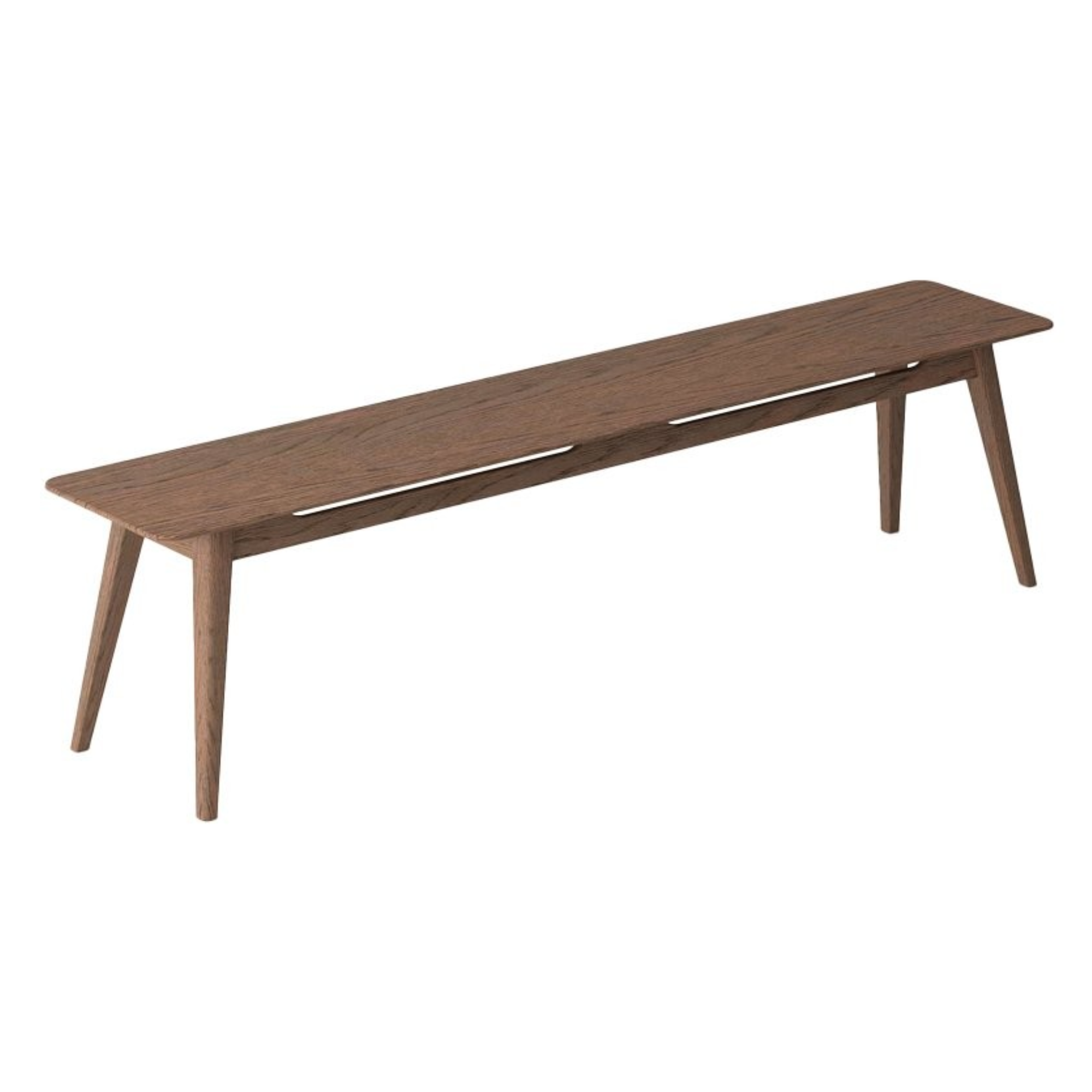 ROKKE SOLID OAK 180 BENCH SEAT | WALNUT