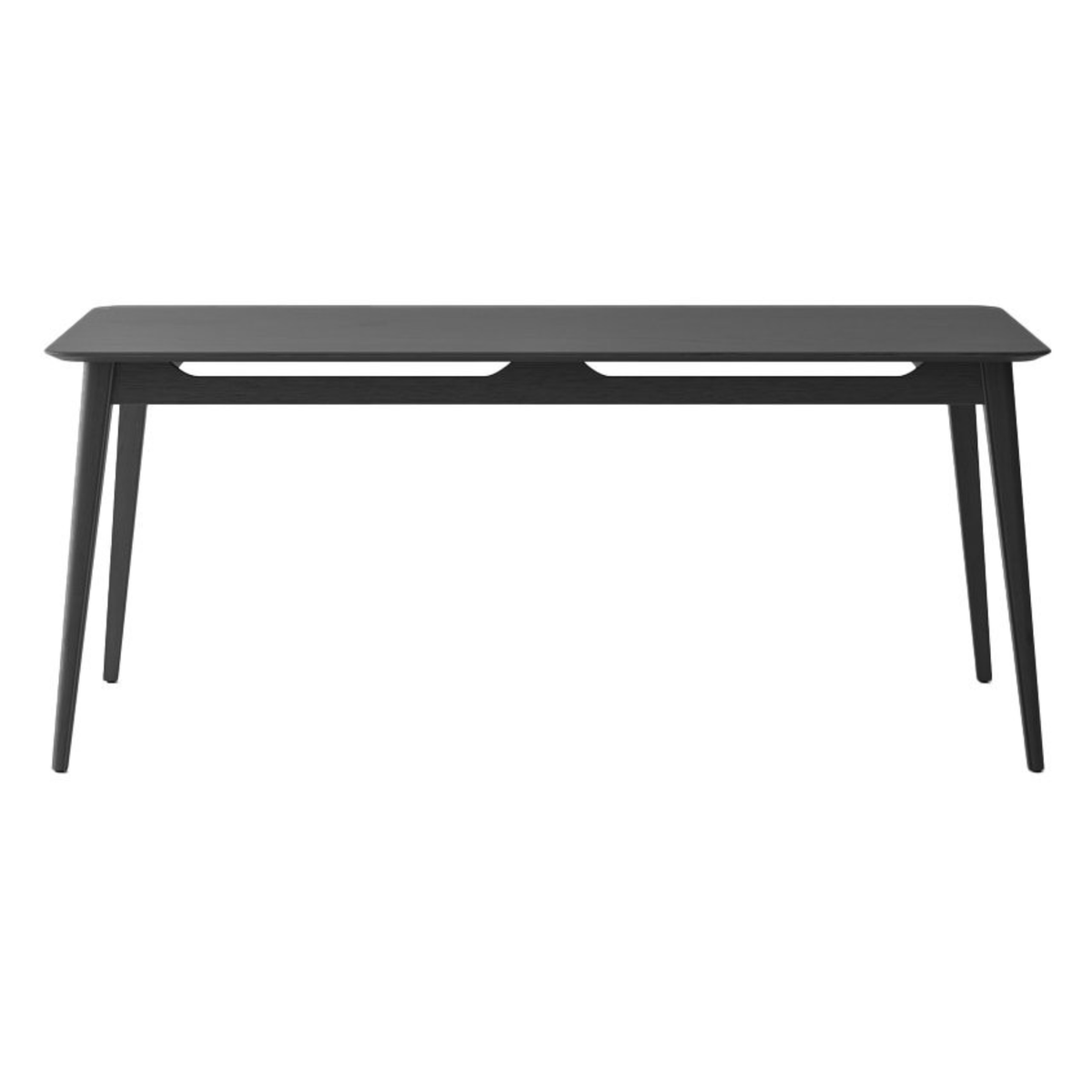 Rokke 220 Dining Table | Solid Oak Black