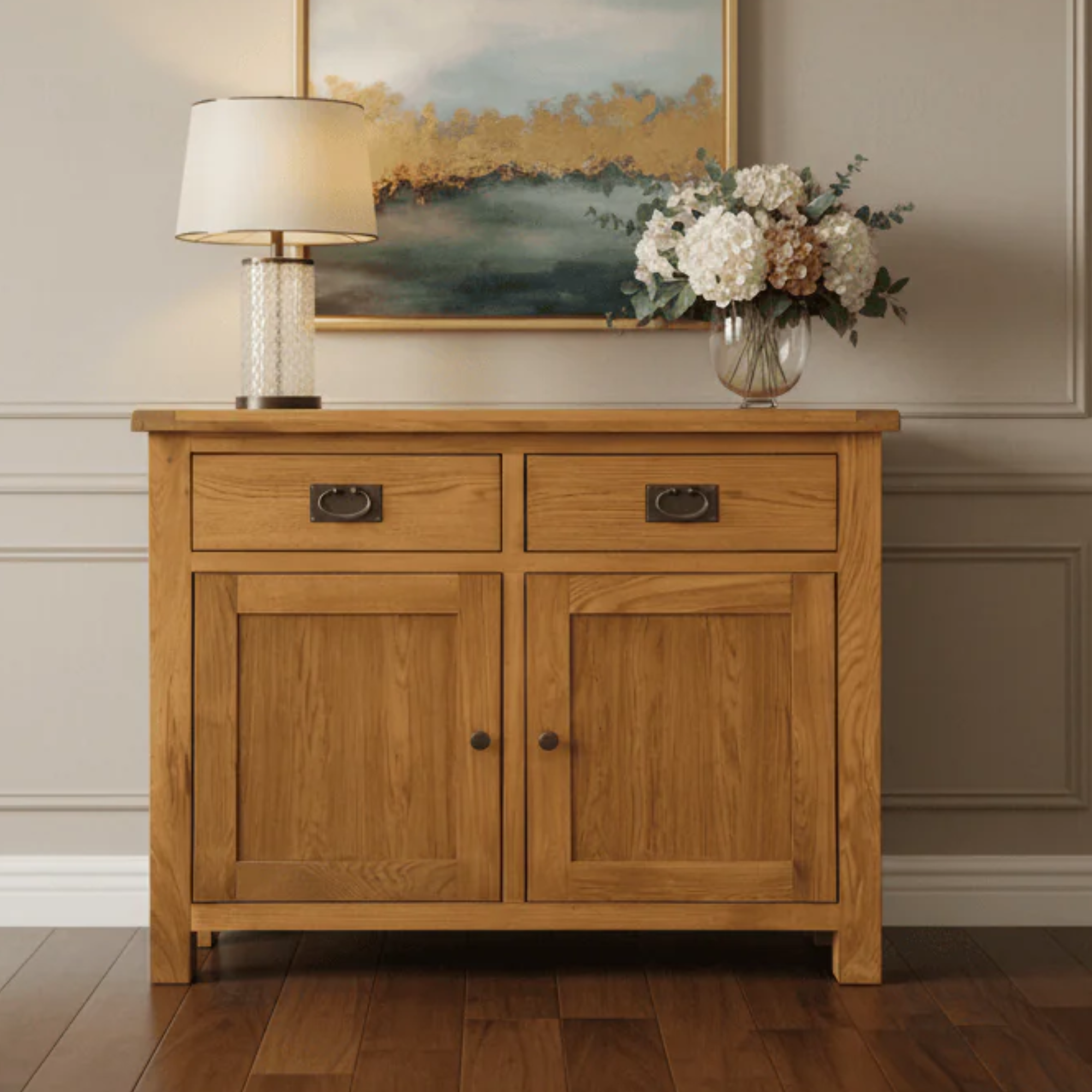 Salisbury Oak 2 Drawer Buffet