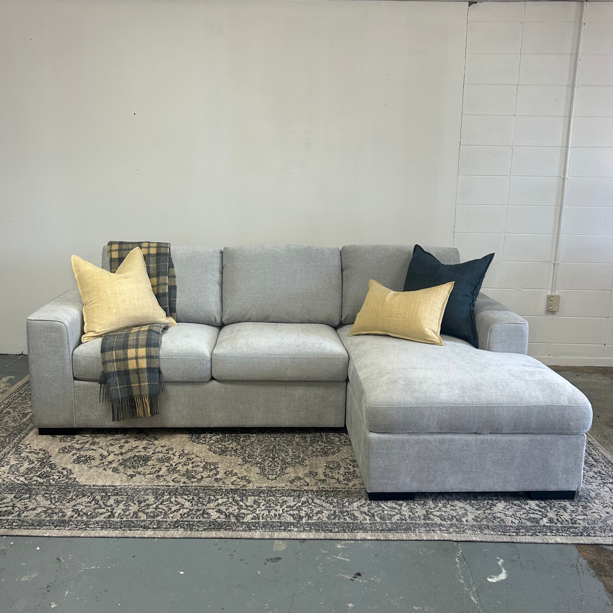 Sloan Chaise with Sofa Bed & Storage | 3 Colours