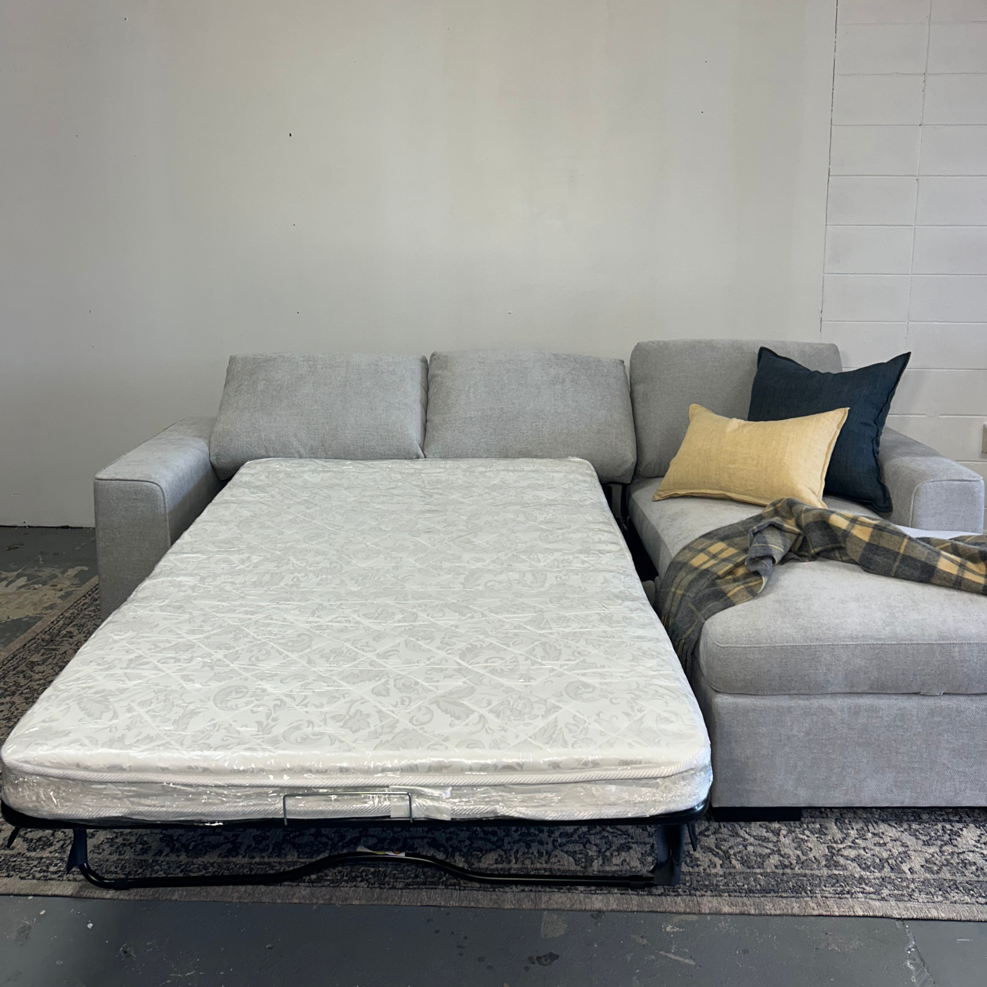 Sloan Chaise with Sofa Bed & Storage | Fifty Shades