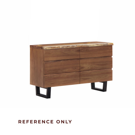 LIVE-EDGE 6 DRAWER DRESSER | LOWBOY