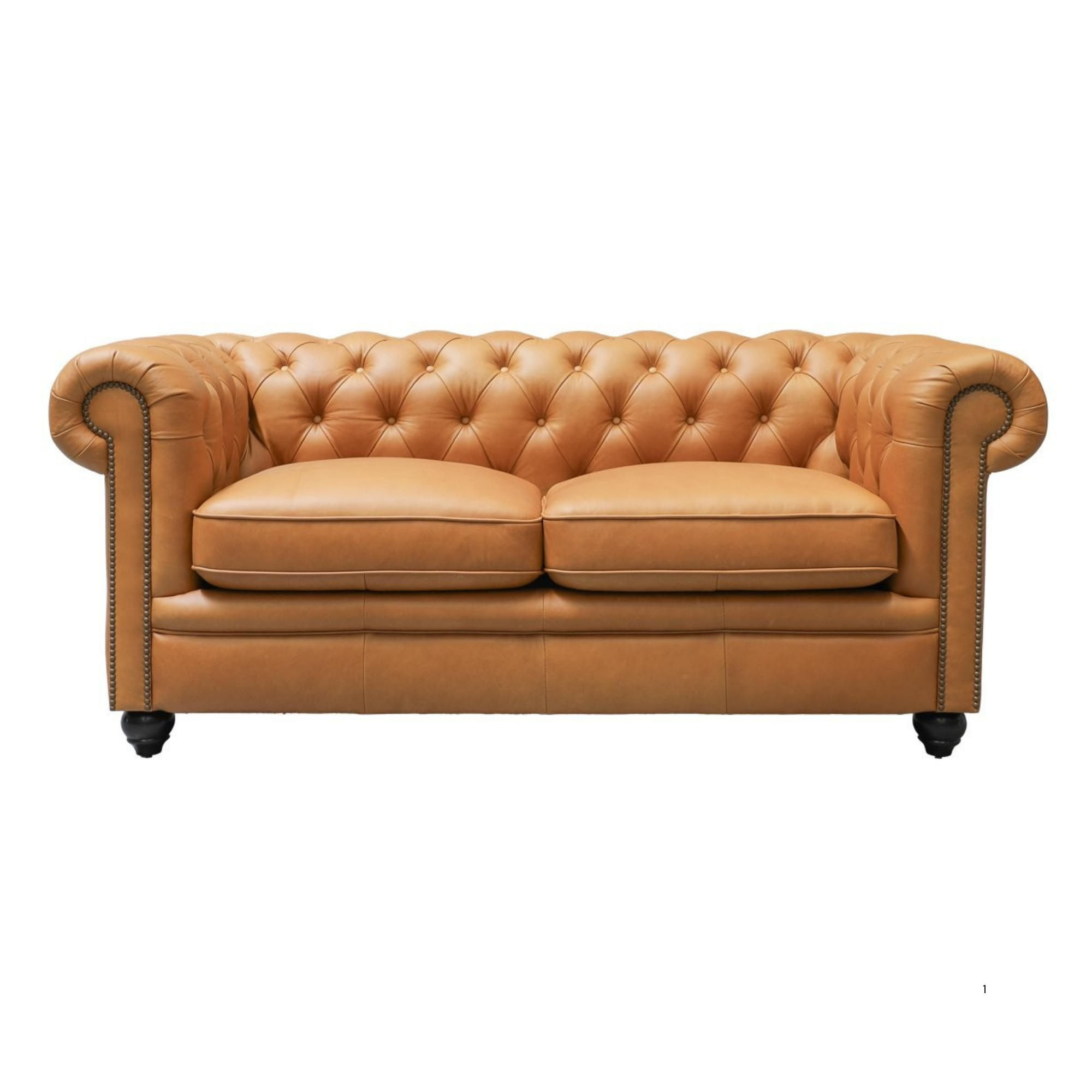 STANFORD 2 SEATER CHESTERFIELD | CAMEL