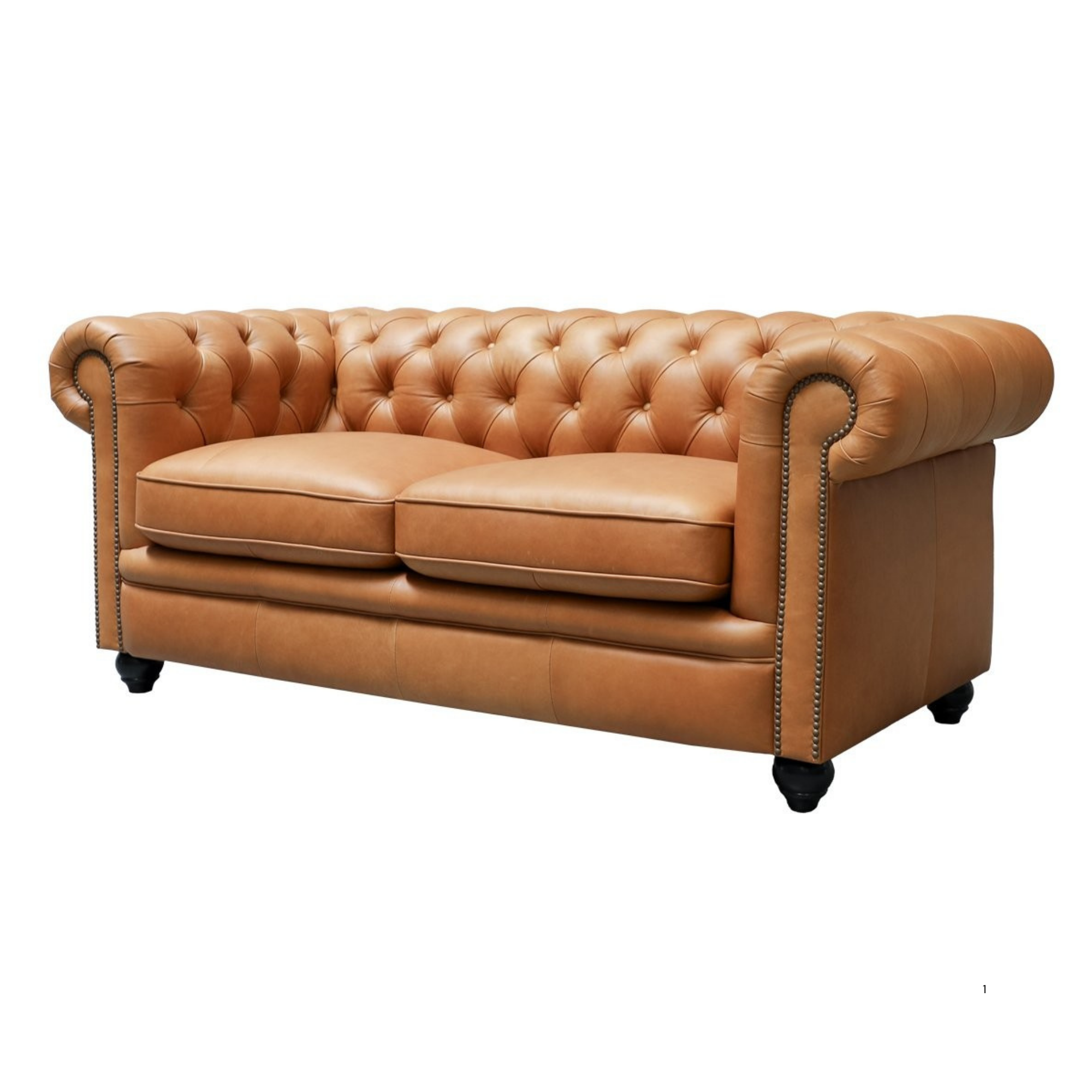 STANFORD 2 SEATER CHESTERFIELD | CAMEL