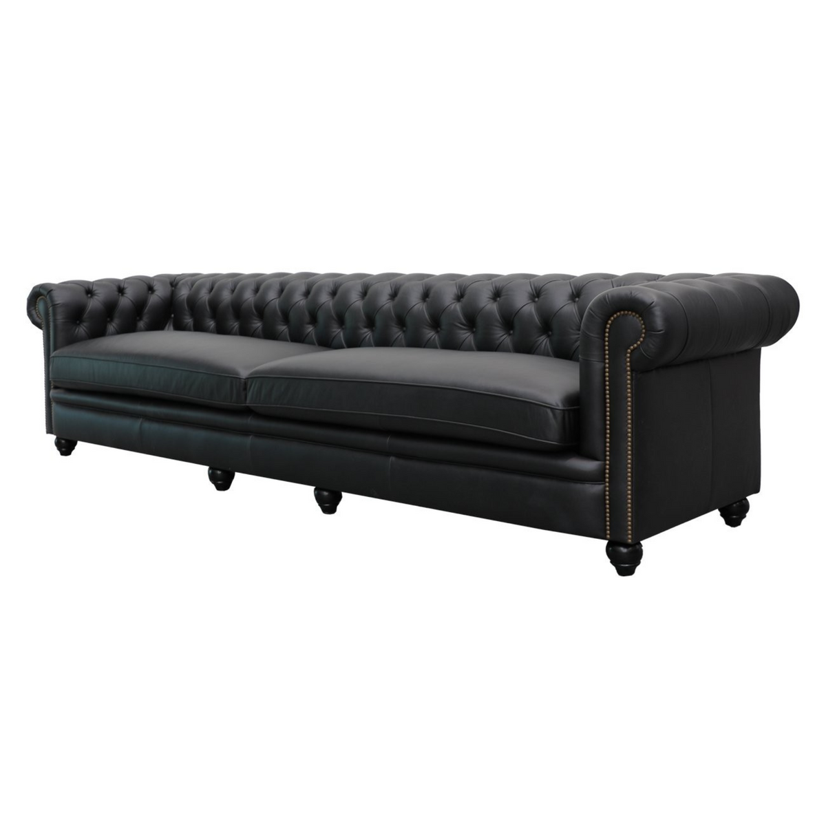 Stanhope 4 Seater Sofa | Onyx Leather