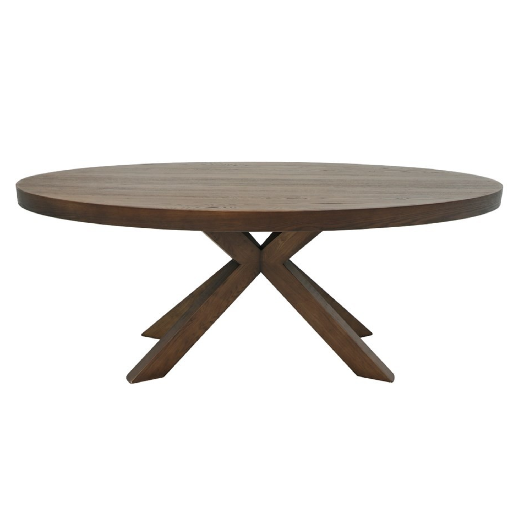 STELLA OVAL OAK DINING TABLE | WALNUT