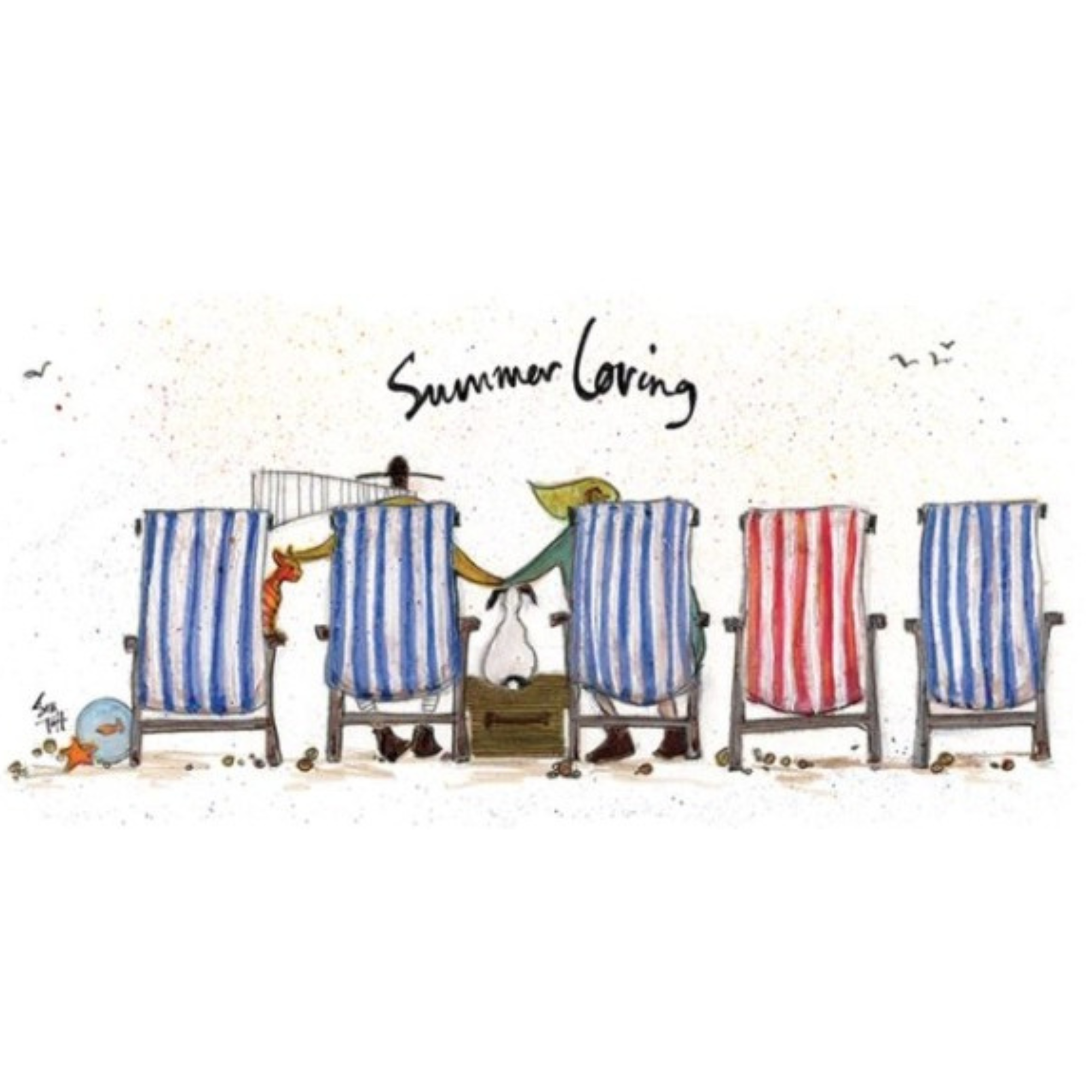 SUMMER LOVING | BOX FRAME READY TO HANG | SAM TOFT | NZ MADE